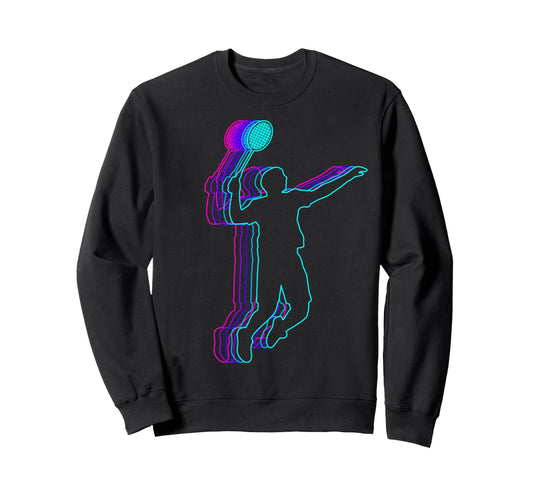 Badminton Player Team Coach Sweatshirt - Minimalist Print for Adults - T-Shirt, Sweatshirt, Hoodie
