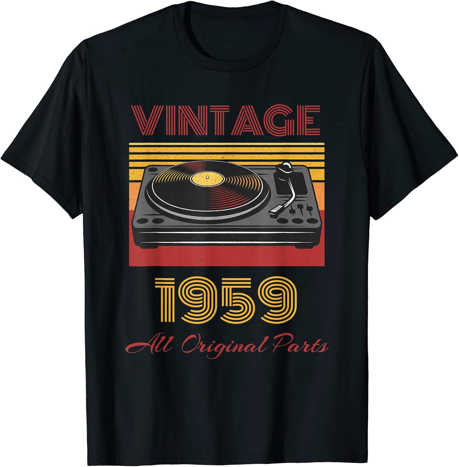 Retro Vinyl Record Collector Birthday Gift Merch - Adult & Kids T-Shirts, Sweatshirts & Hoodies apparel design preview 1
