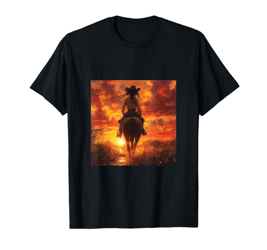 Boho Womens Western Cowgirl Rodeo T-Shirt - Unique Graphic Men Women - T-Shirt, Sweatshirt, Hoodie