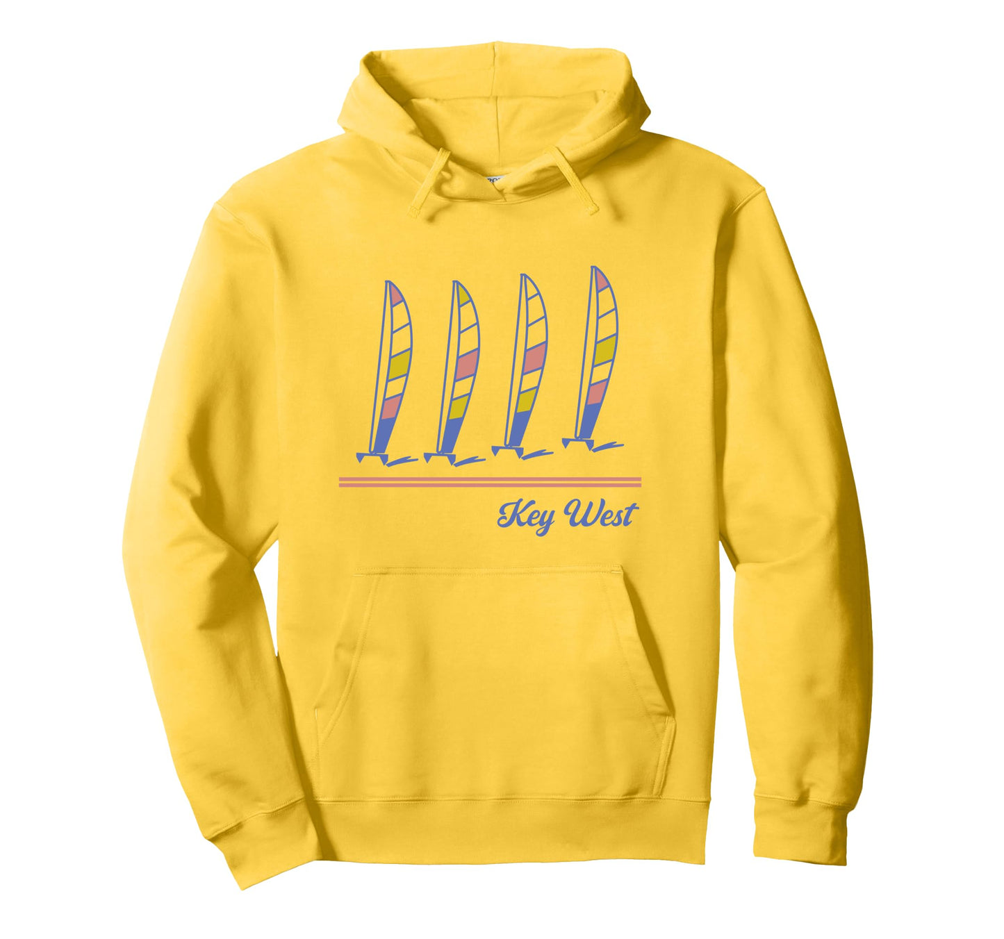 Key West Florida Windsurfing Hoodie - Trendy Graphic Unisex - T-Shirt, Sweatshirt, Hoodie