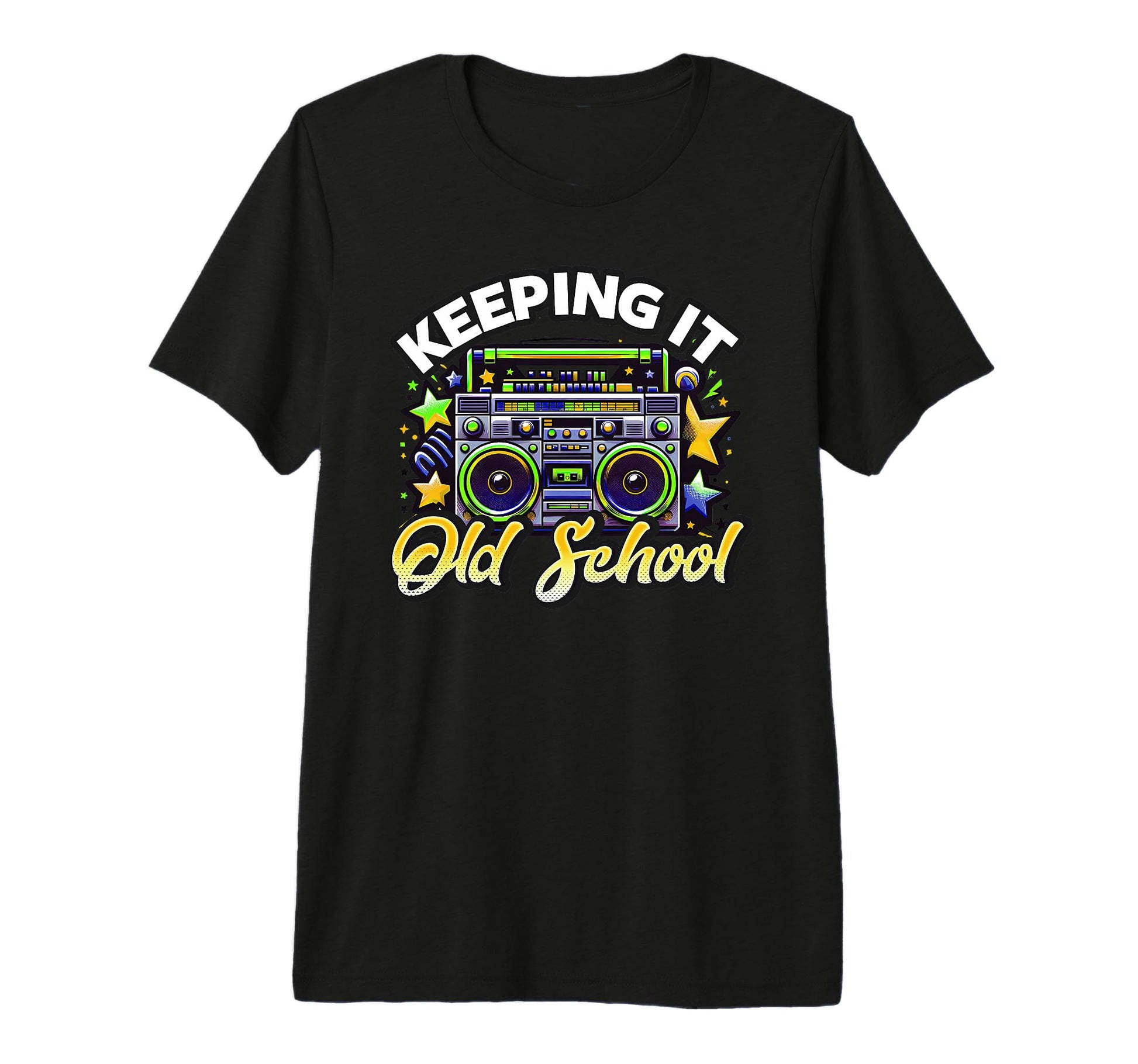 Old School 80S Boombox Hip Hop And R B T-Shirt - Unique Graphic Men Women - T-Shirt, Sweatshirt, Hoodie