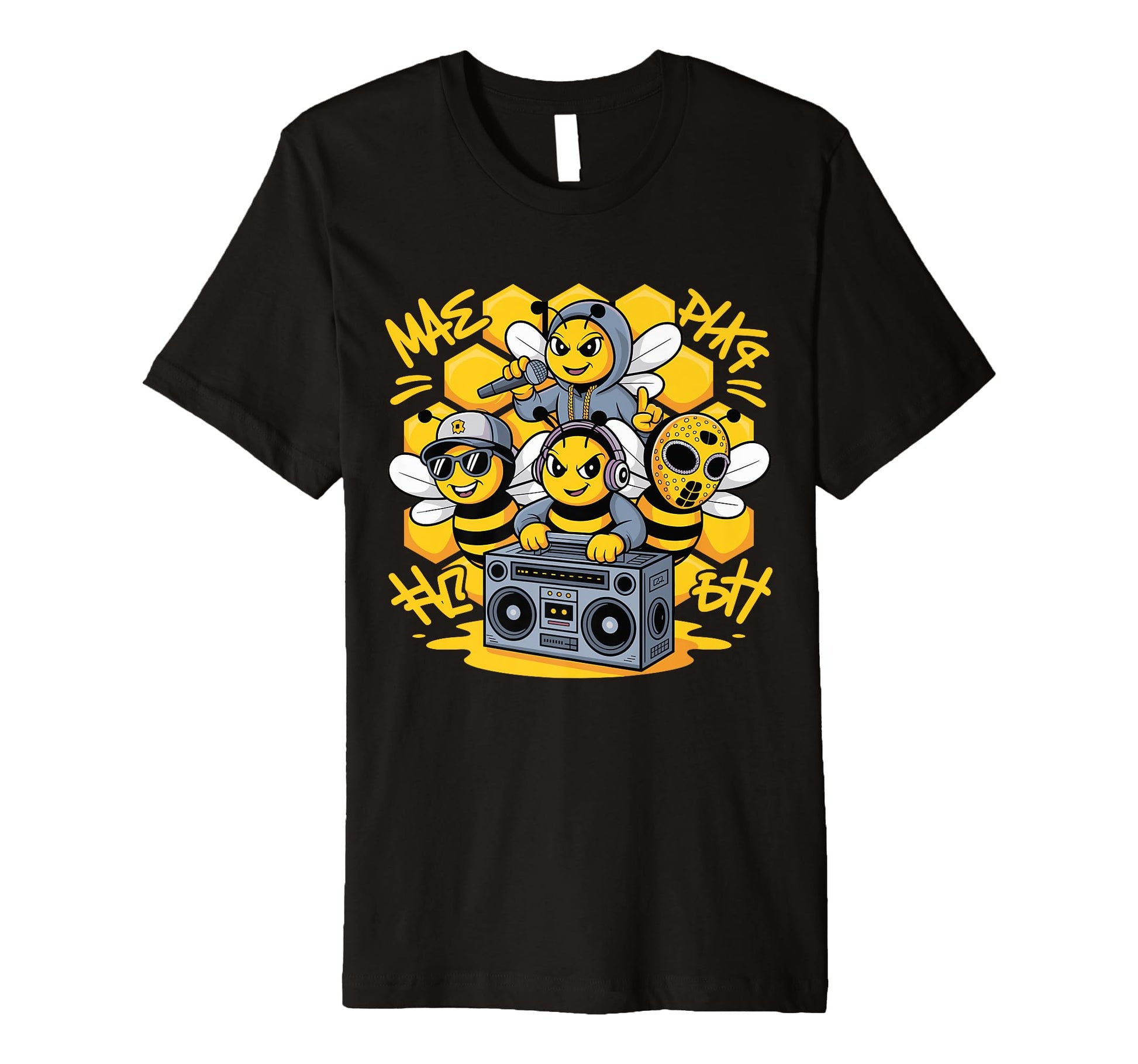 Bees Hip Hop Dance Crew Old School Rap T-Shirt - Streetwear Style Unisex - T-Shirt, Sweatshirt, Hoodie