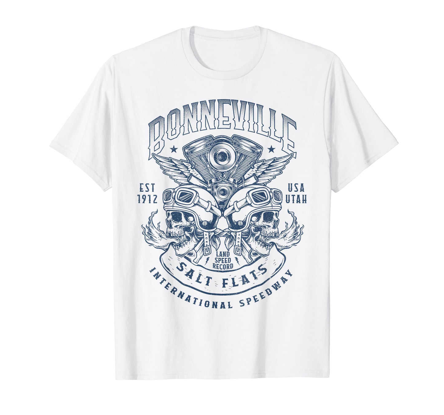 Bonneville Salt Flats Motorcycle T-Shirt - Minimalist Print Men Women - T-Shirt, Sweatshirt, Hoodie