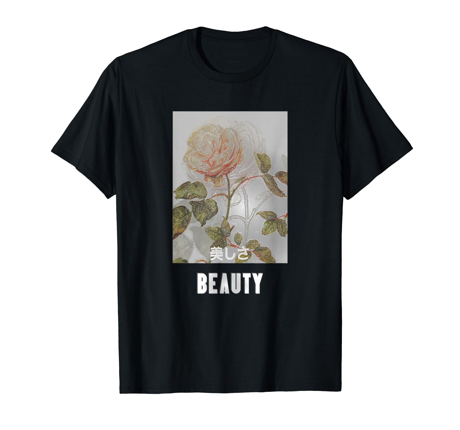 Beauty Rose Aesthetic Vaporwave Anime T-Shirt - Trendy Graphic Unisex - T-Shirt, Sweatshirt, Hoodie