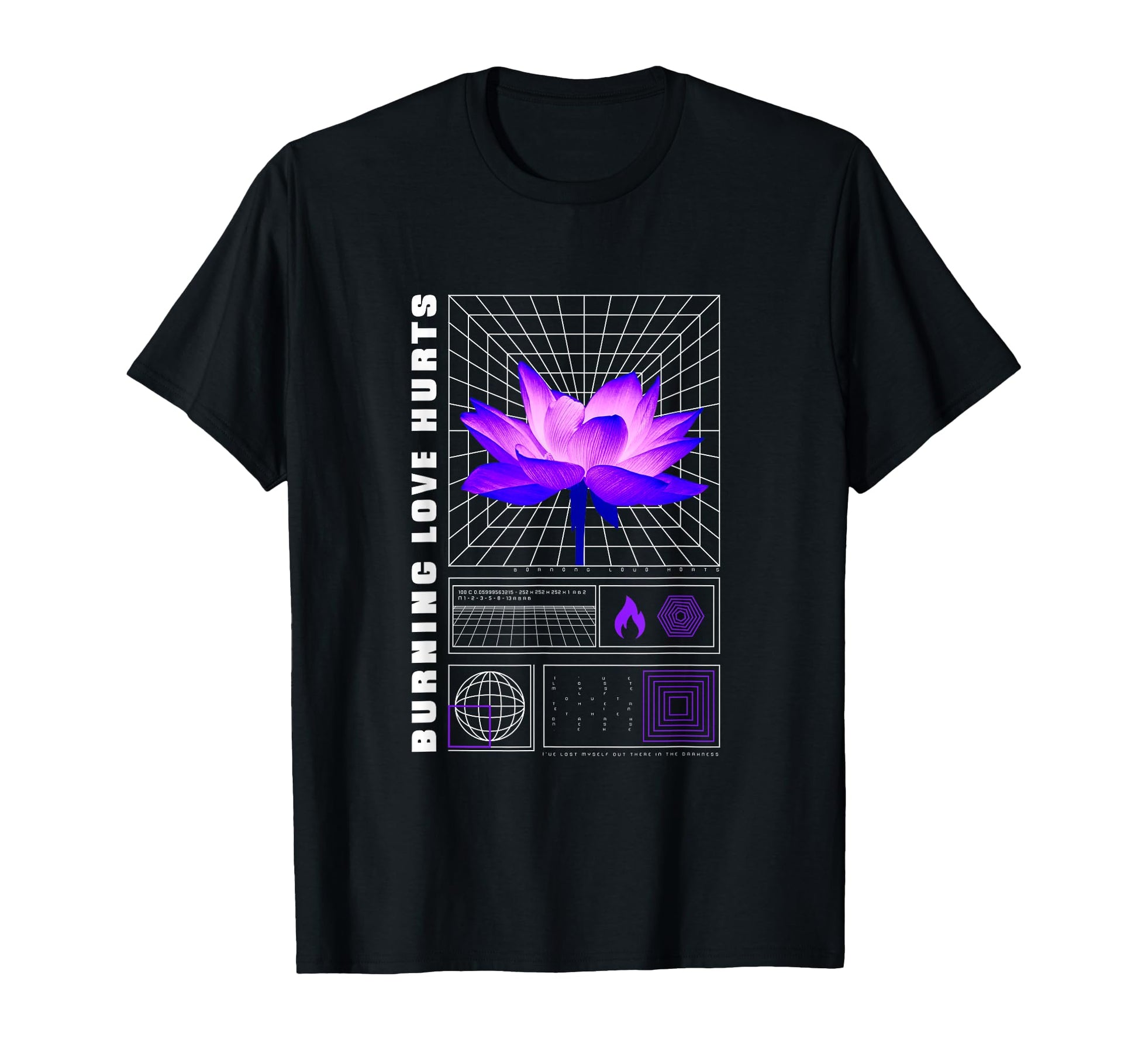 Lotus Petal Vaporwave Aesthetic T-Shirt - Fun Novelty Design Unisex - T-Shirt, Sweatshirt, Hoodie