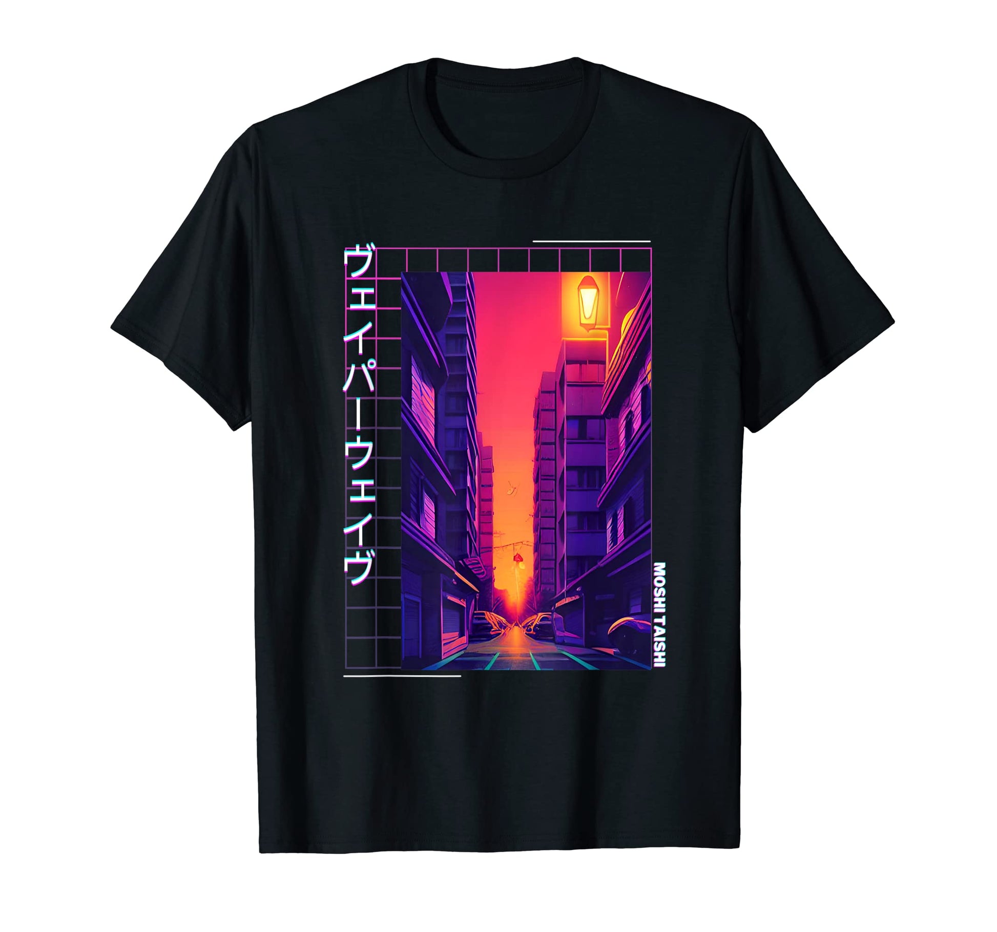 90S Synthwave Japanese Vaporwave Art T-Shirt - Streetwear Style Men Women - T-Shirt, Sweatshirt, Hoodie