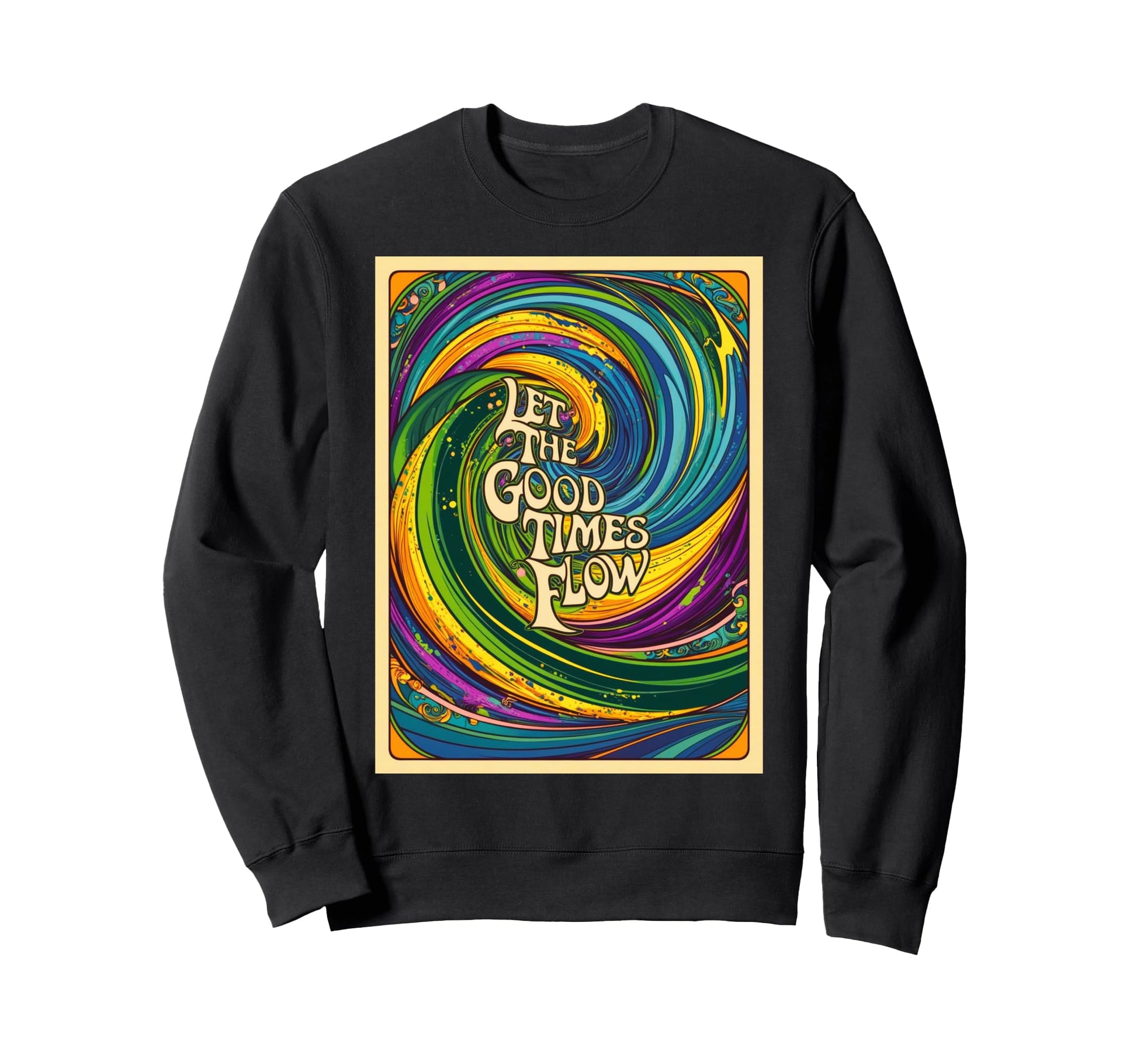 Psychedelic Vaporwave Aesthetic 80S Sweatshirt - Unique Graphic for Adults - T-Shirt, Sweatshirt, Hoodie