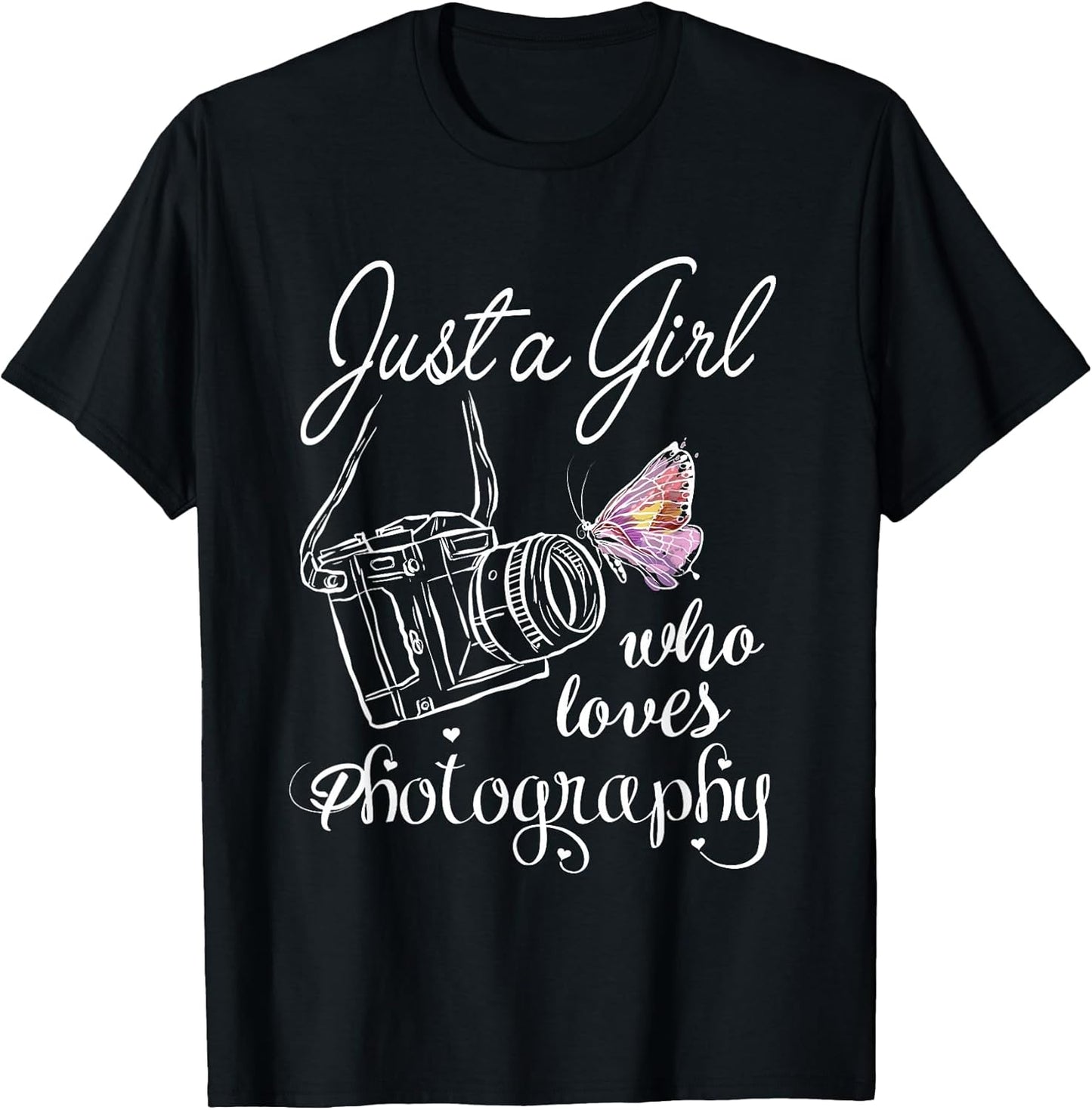 Girl Who Loves Photography - Adult & Kids T-Shirts, Sweatshirts & Hoodies apparel design preview 1