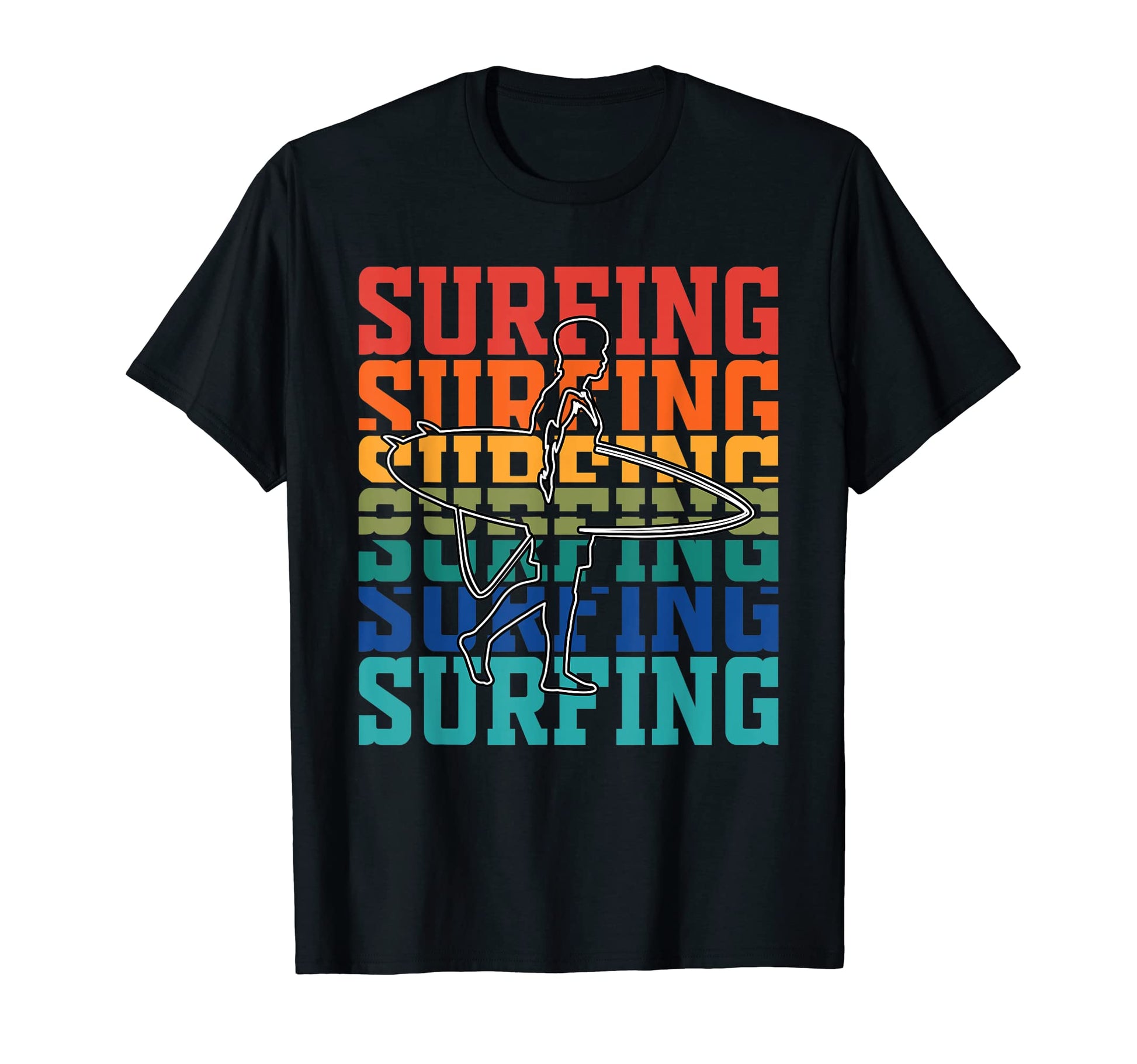 Surfing Surf Lovers Gift T-Shirt - Graphic Print for Adults - T-Shirt, Sweatshirt, Hoodie