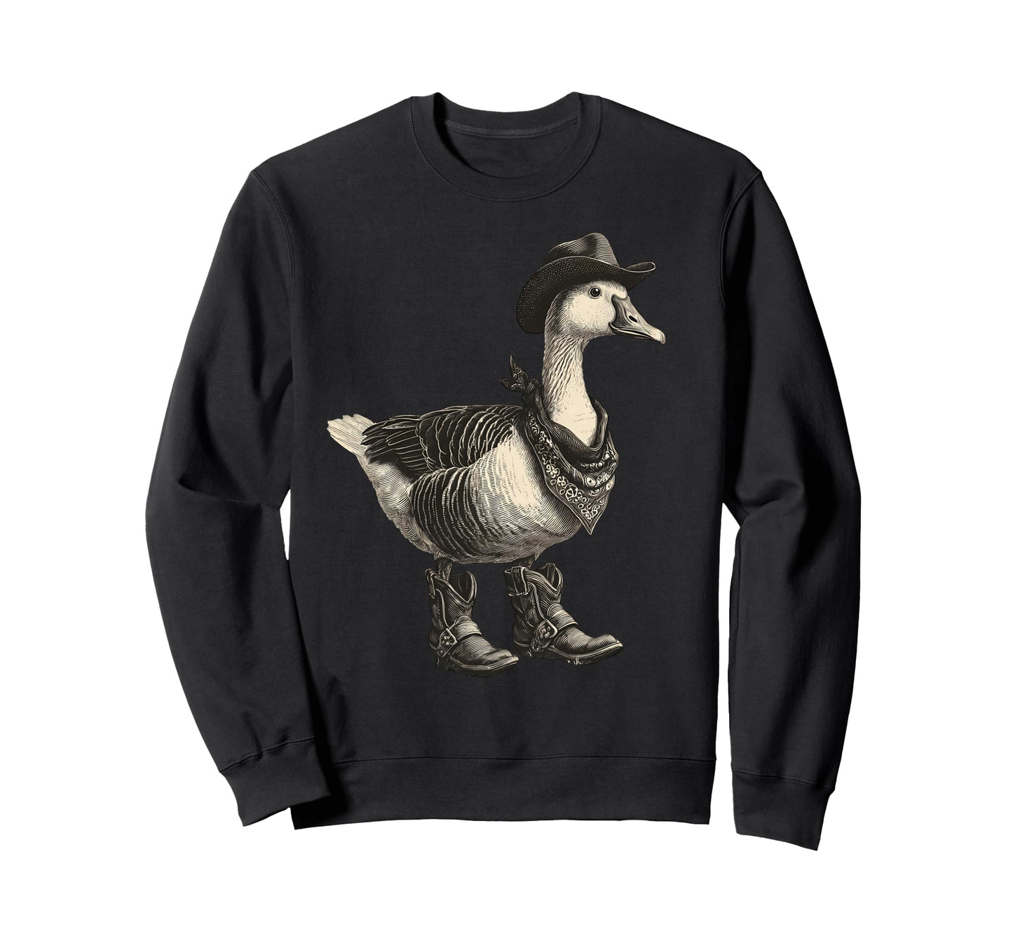 Goose Cowboy Rodeo Cowgirl Western Sweatshirt - Trendy Graphic Unisex - T-Shirt, Sweatshirt, Hoodie