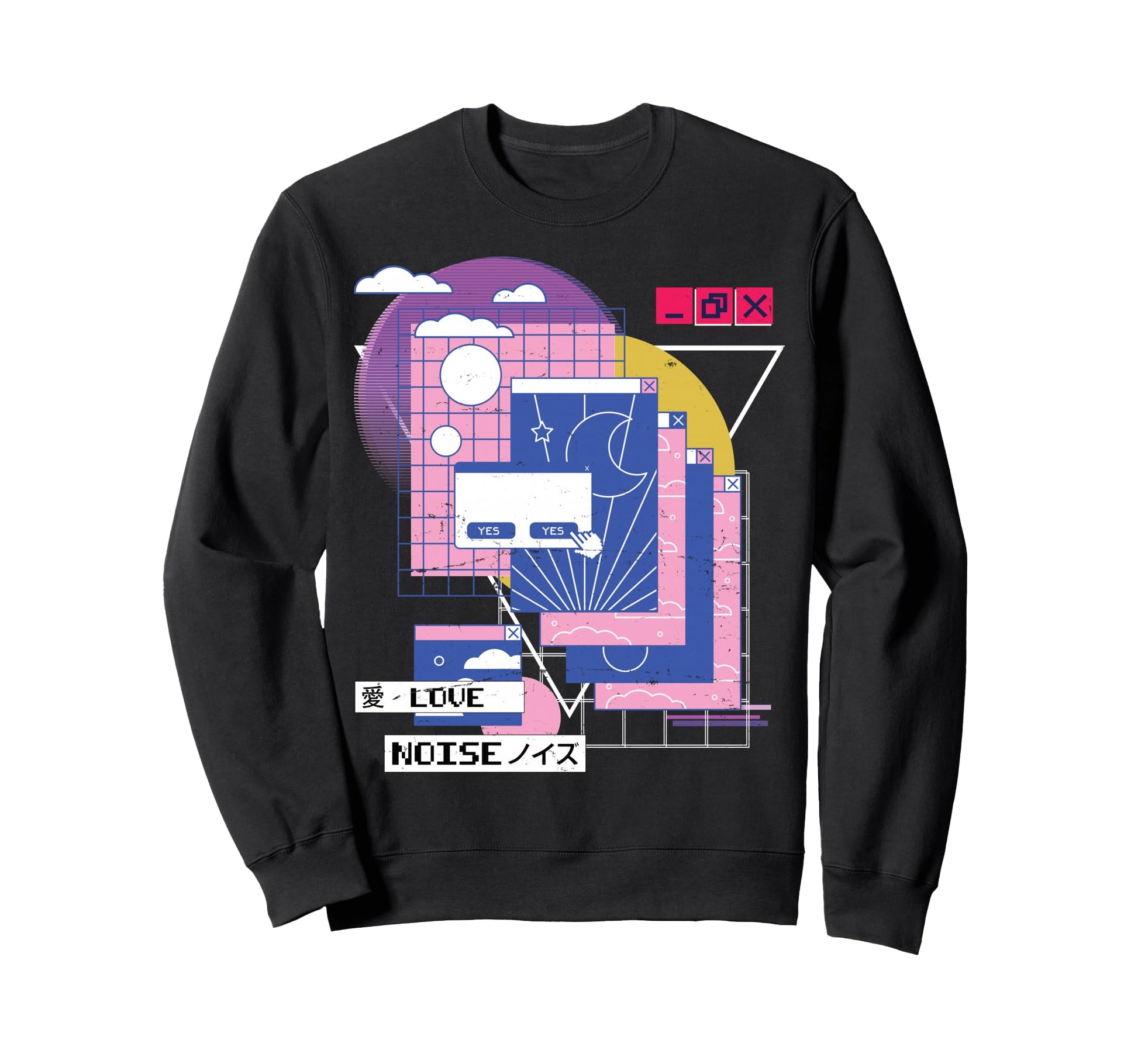 Vaporwave Aesthetic Japanese Korean Sweatshirt - Unique Graphic Unisex - T-Shirt, Sweatshirt, Hoodie