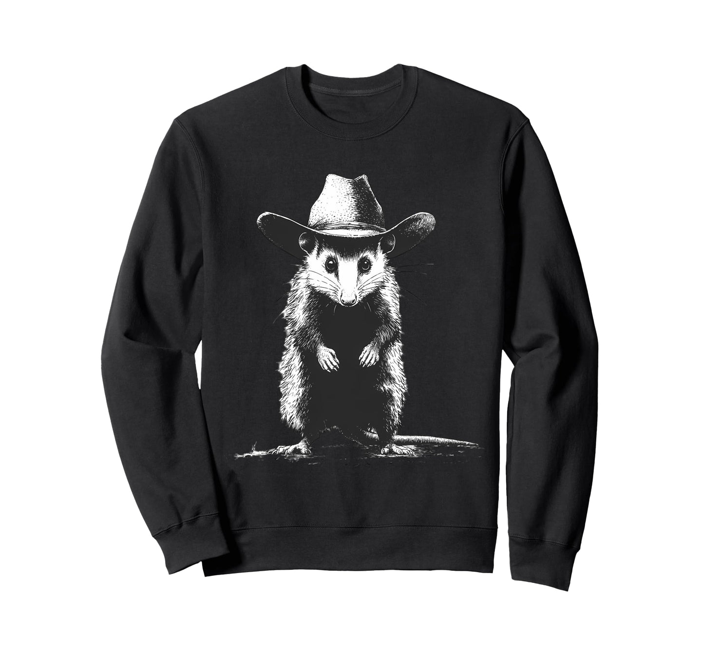 Opossum Cowboy Rodeo Cowgirl Western Sweatshirt - Aesthetic Graphic Unisex - T-Shirt, Sweatshirt, Hoodie