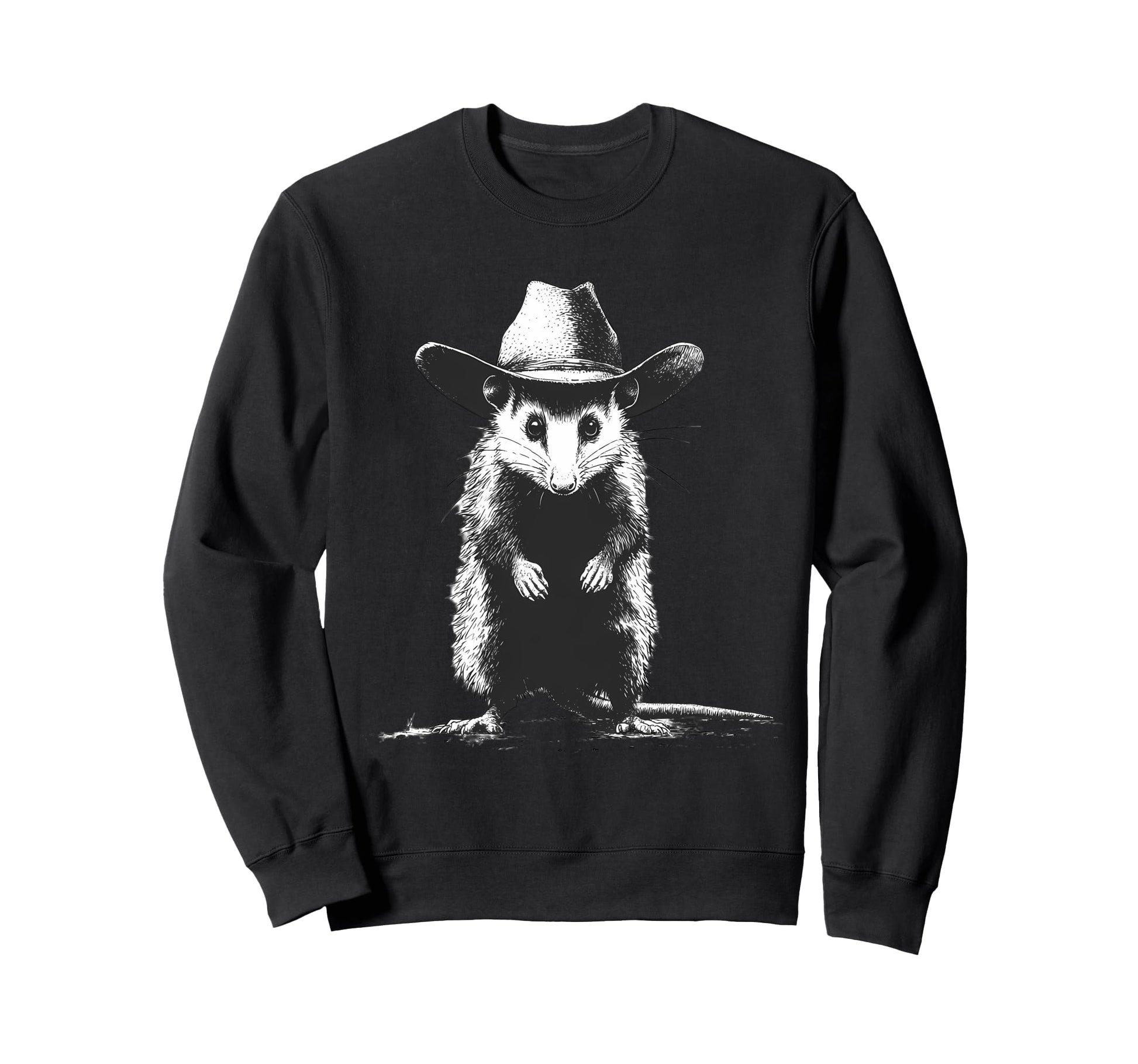 Opossum Cowboy Rodeo Cowgirl Western Sweatshirt - Aesthetic Graphic Unisex - T-Shirt, Sweatshirt, Hoodie