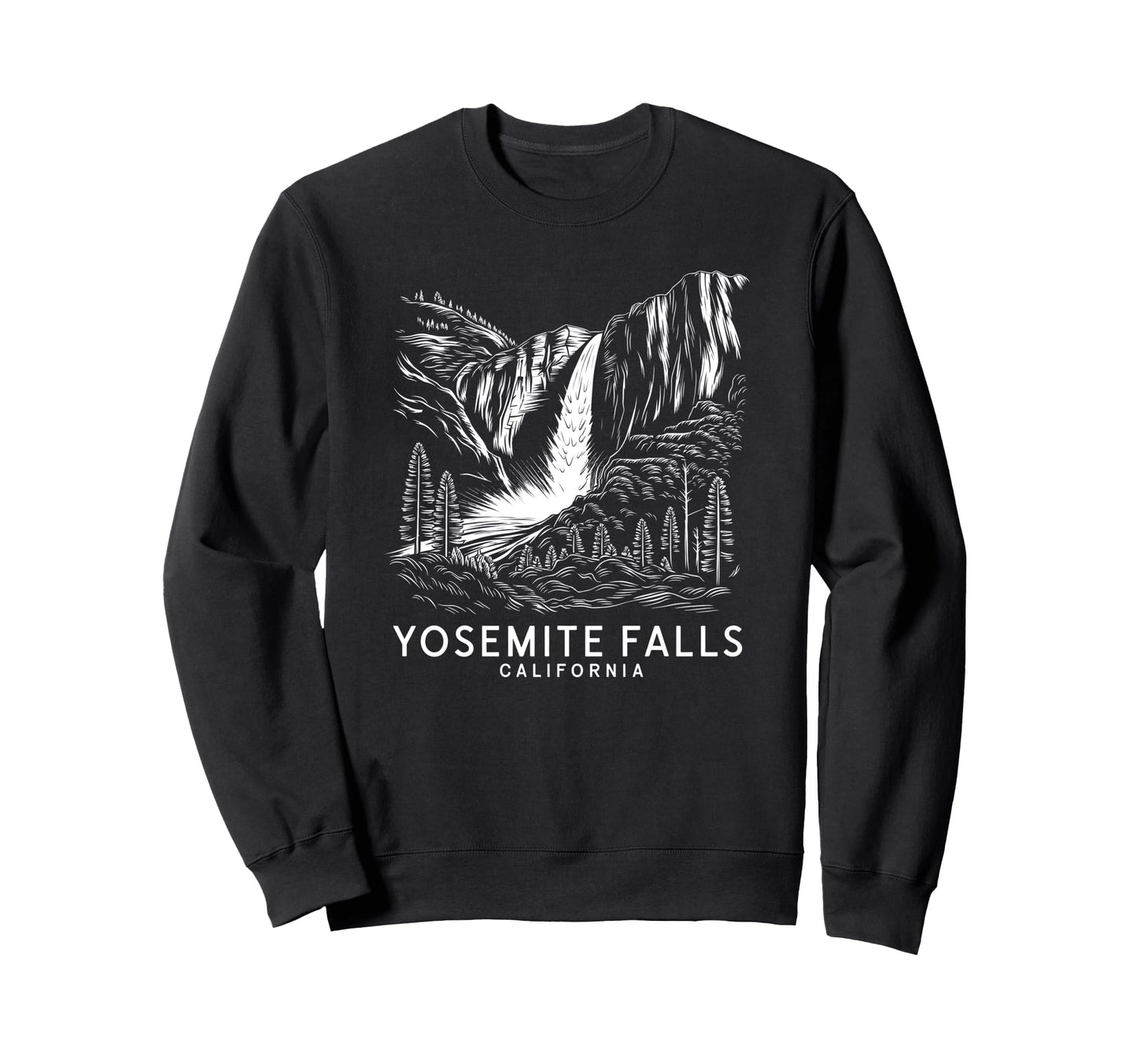 Yosemite Falls California Sweatshirt - Fun Novelty Design Men Women - T-Shirt, Sweatshirt, Hoodie