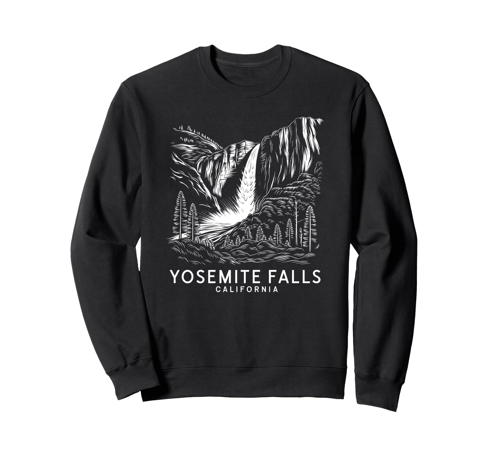 Yosemite Falls California Sweatshirt - Fun Novelty Design Men Women - T-Shirt, Sweatshirt, Hoodie