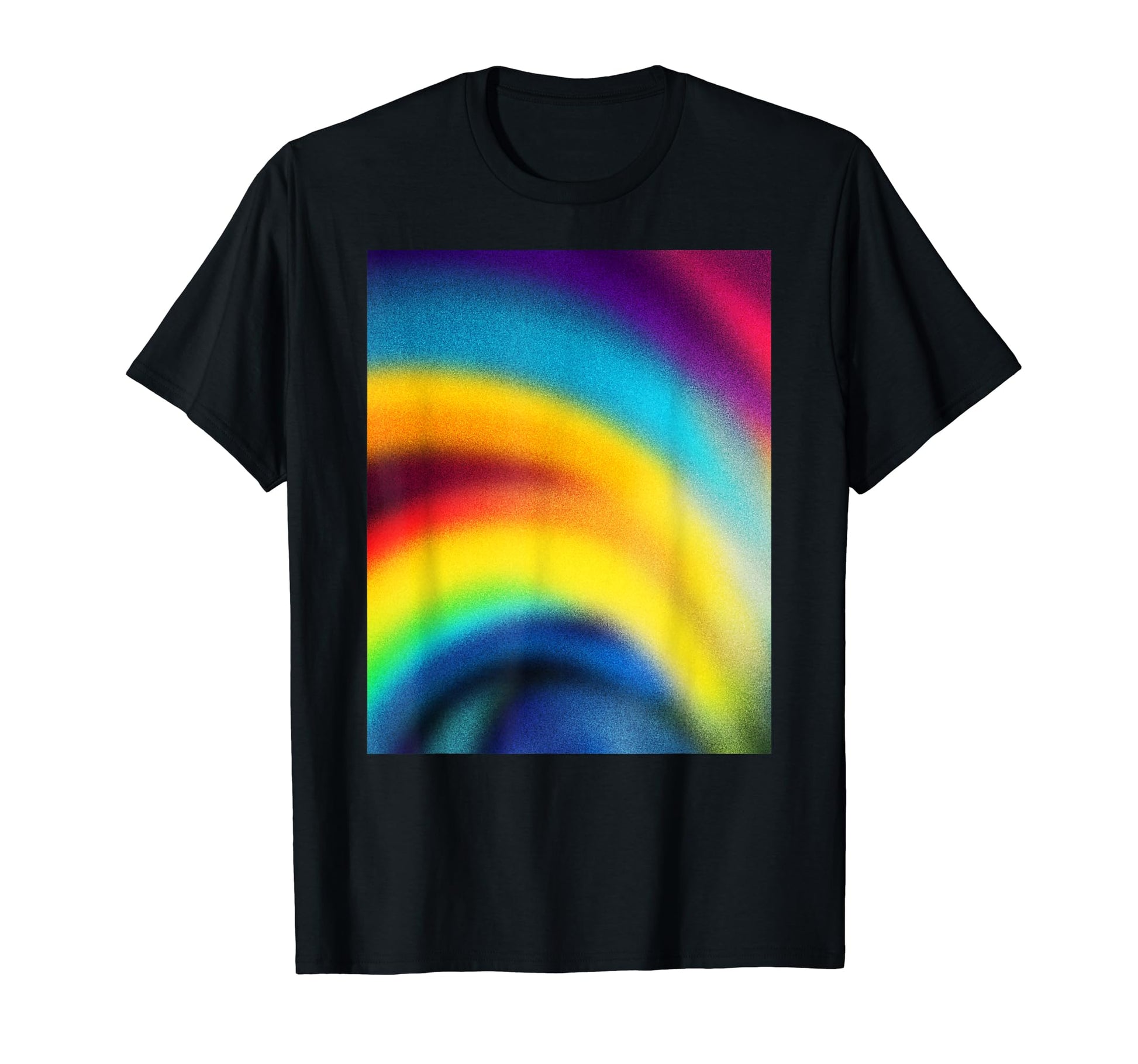 Rainbow Abstract Art T-Shirt - Casual Everyday Wear Unisex - T-Shirt, Sweatshirt, Hoodie