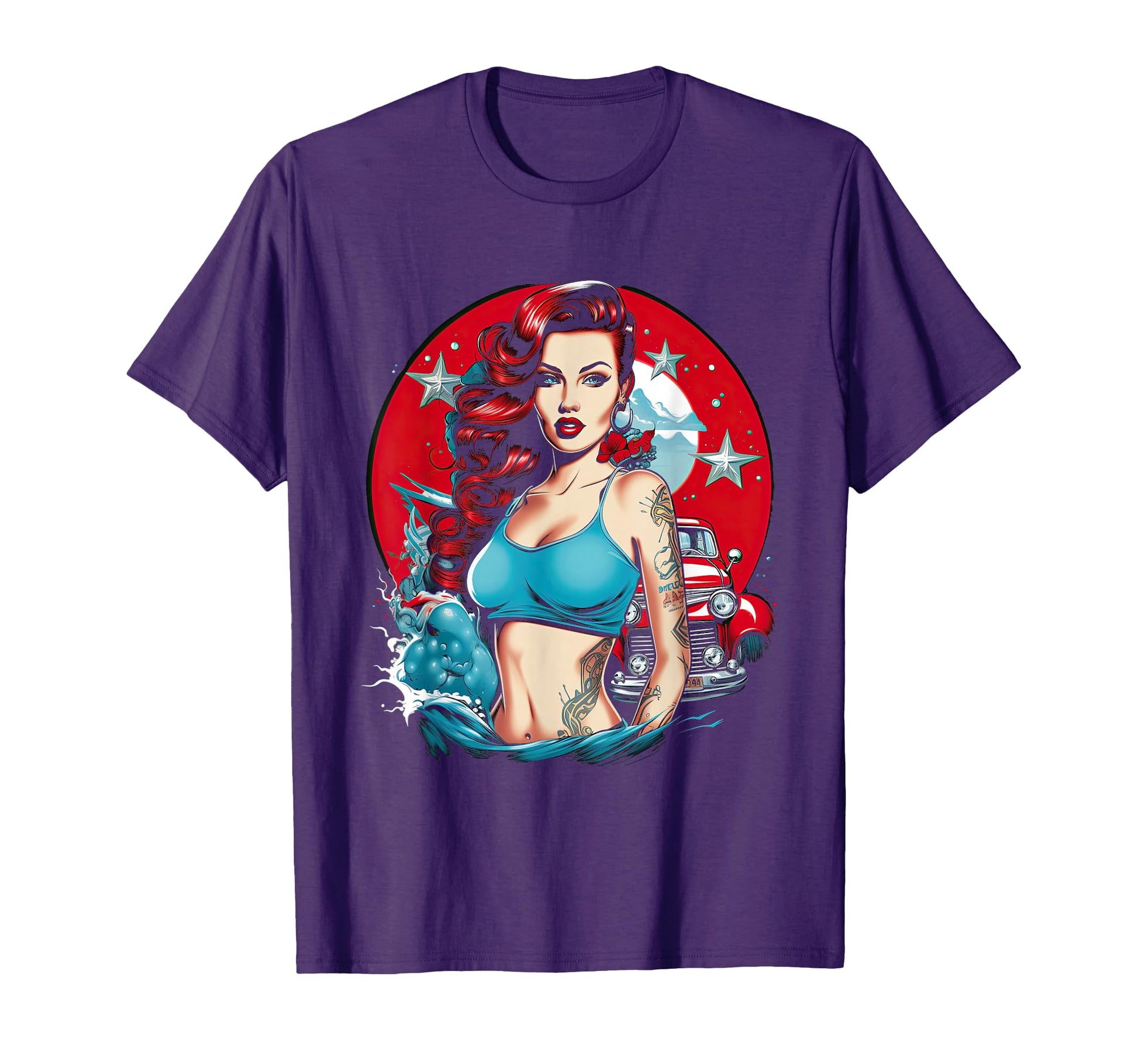 Pinup Pin Up Small T-Shirt - Unique Graphic Men Women - T-Shirt, Sweatshirt, Hoodie
