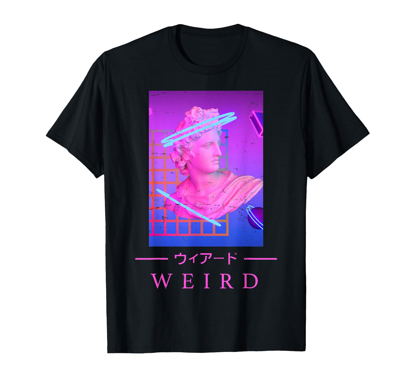 Retrowave Weird Japanese Art Aesthetic T-Shirt - Graphic Print Unisex - T-Shirt, Sweatshirt, Hoodie