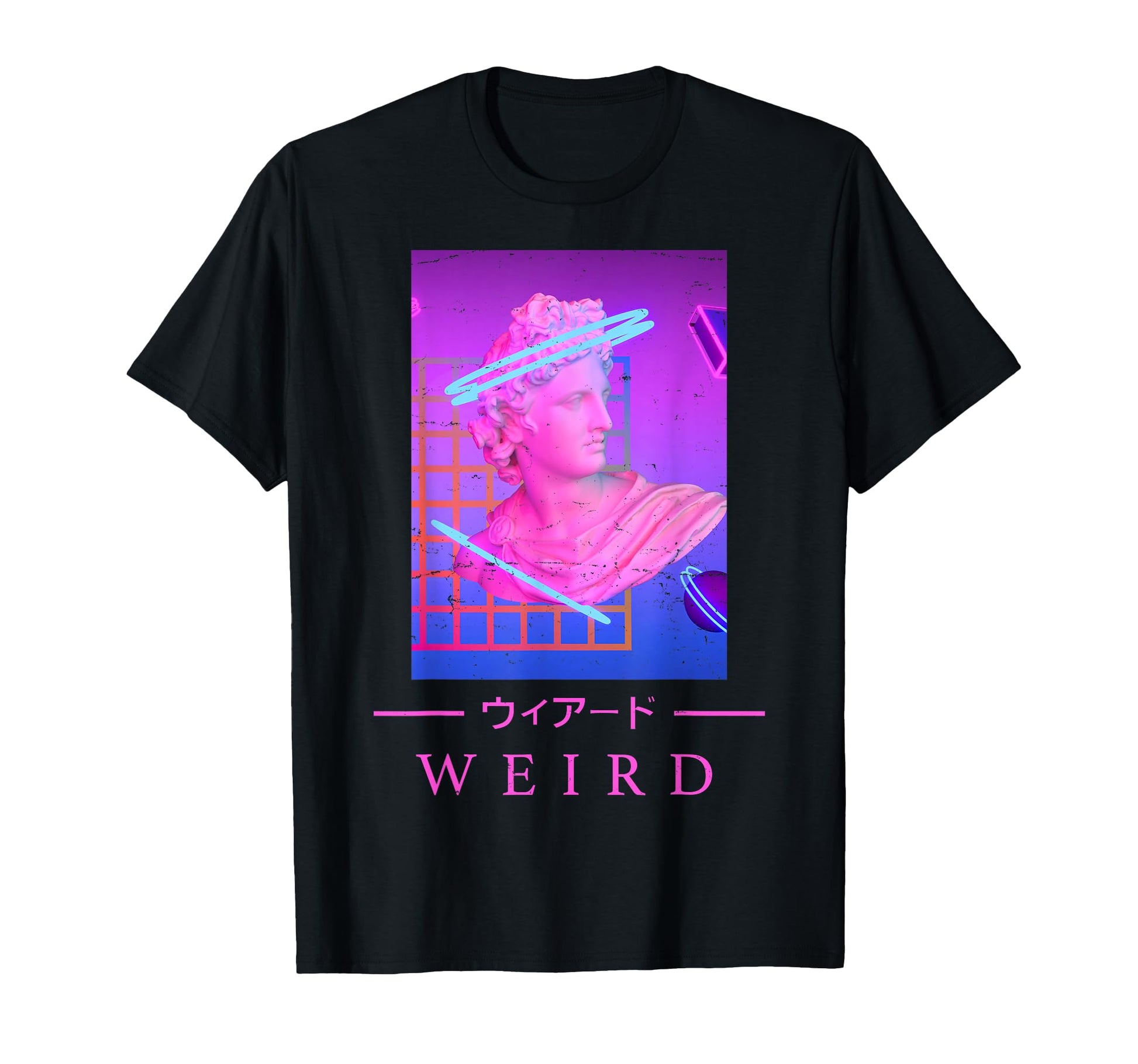 Retrowave Weird Japanese Art Aesthetic T-Shirt - Graphic Print Unisex - T-Shirt, Sweatshirt, Hoodie