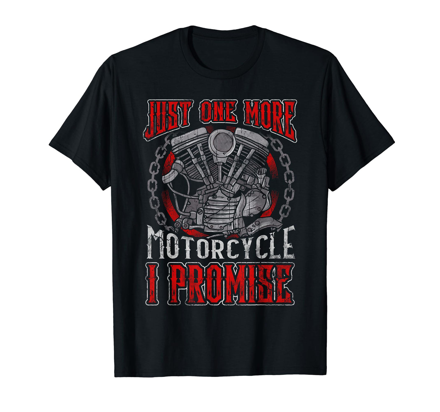 Biker Just One More Motorcycle T-Shirt - Minimalist Print for Adults - T-Shirt, Sweatshirt, Hoodie