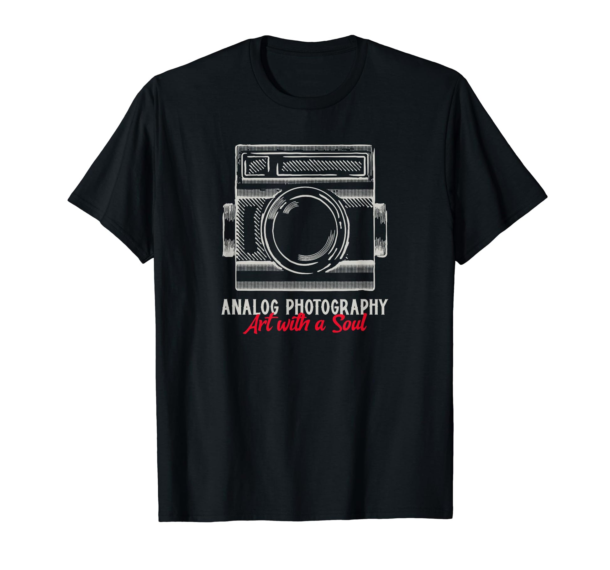 Analog Photography Art Soul Camera T-Shirt - Aesthetic Graphic Men Women - T-Shirt, Sweatshirt, Hoodie