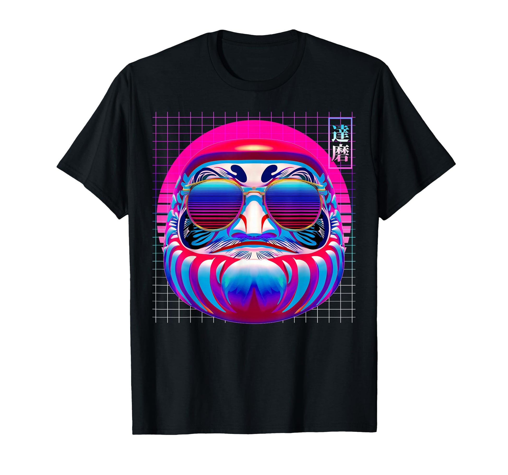 Daruma Sunglasses Doll Japan Vaporwave T-Shirt - Streetwear Style Unisex - T-Shirt, Sweatshirt, Hoodie