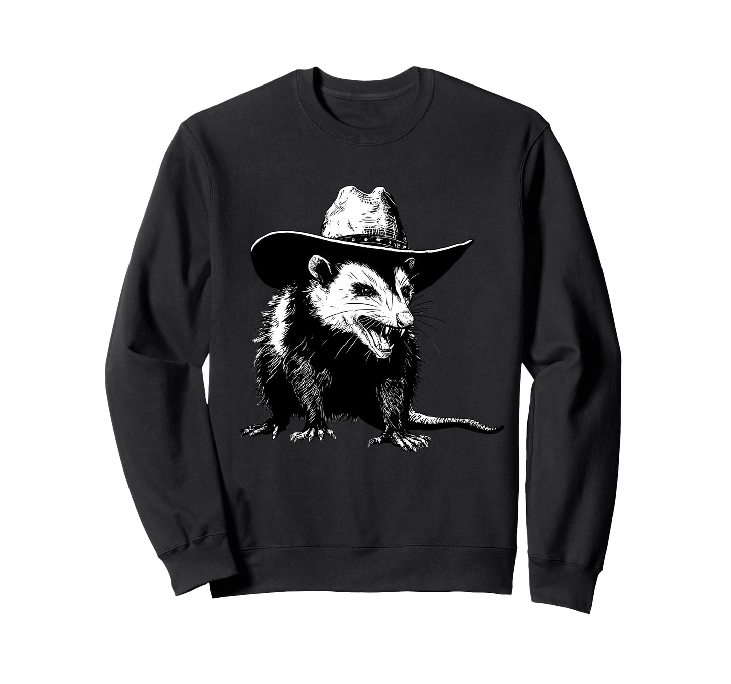 Country Cowboy Opossum Rodeo Sweatshirt - Streetwear Style for Adults - T-Shirt, Sweatshirt, Hoodie