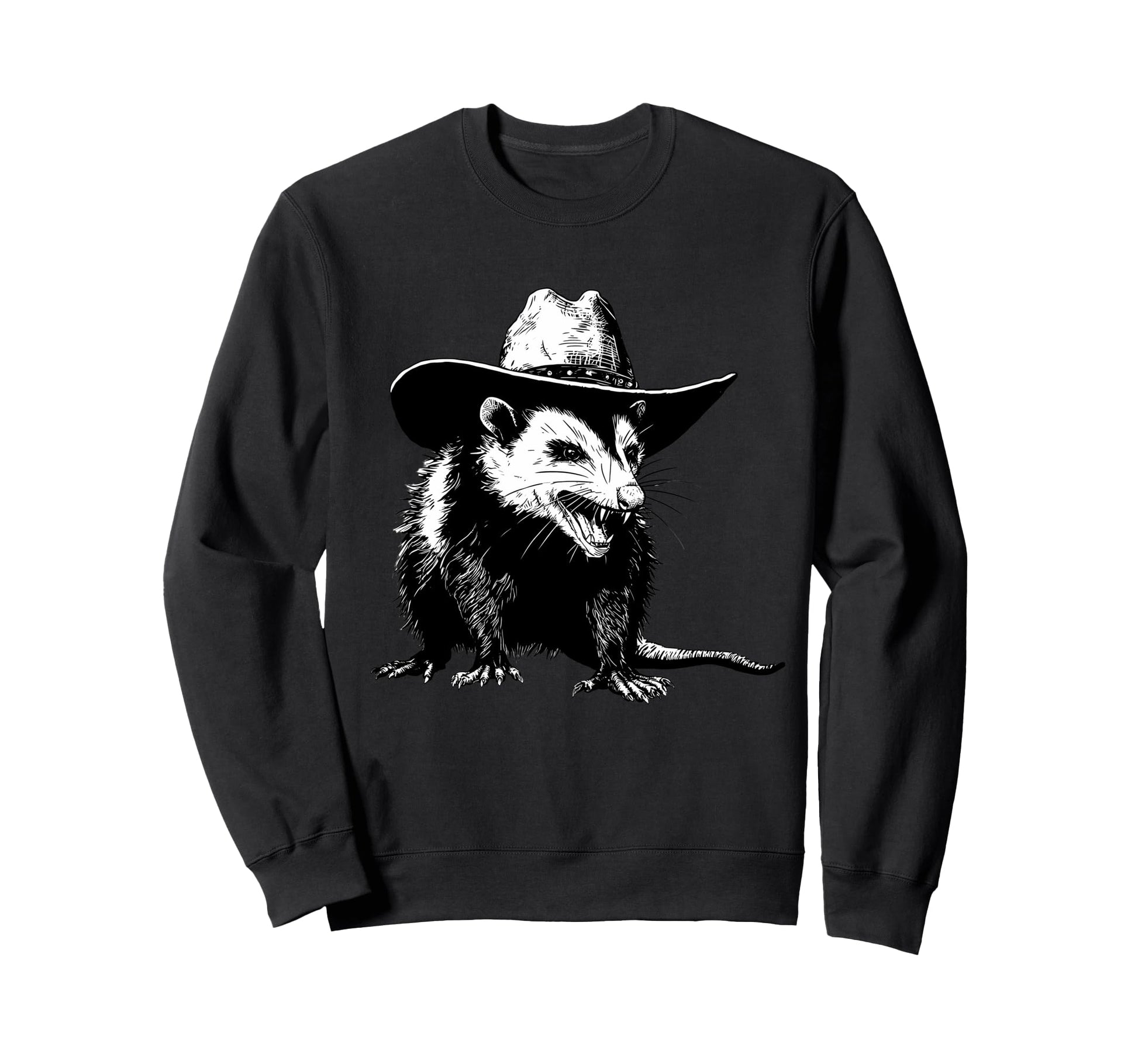Country Cowboy Opossum Rodeo Sweatshirt - Streetwear Style for Adults - T-Shirt, Sweatshirt, Hoodie