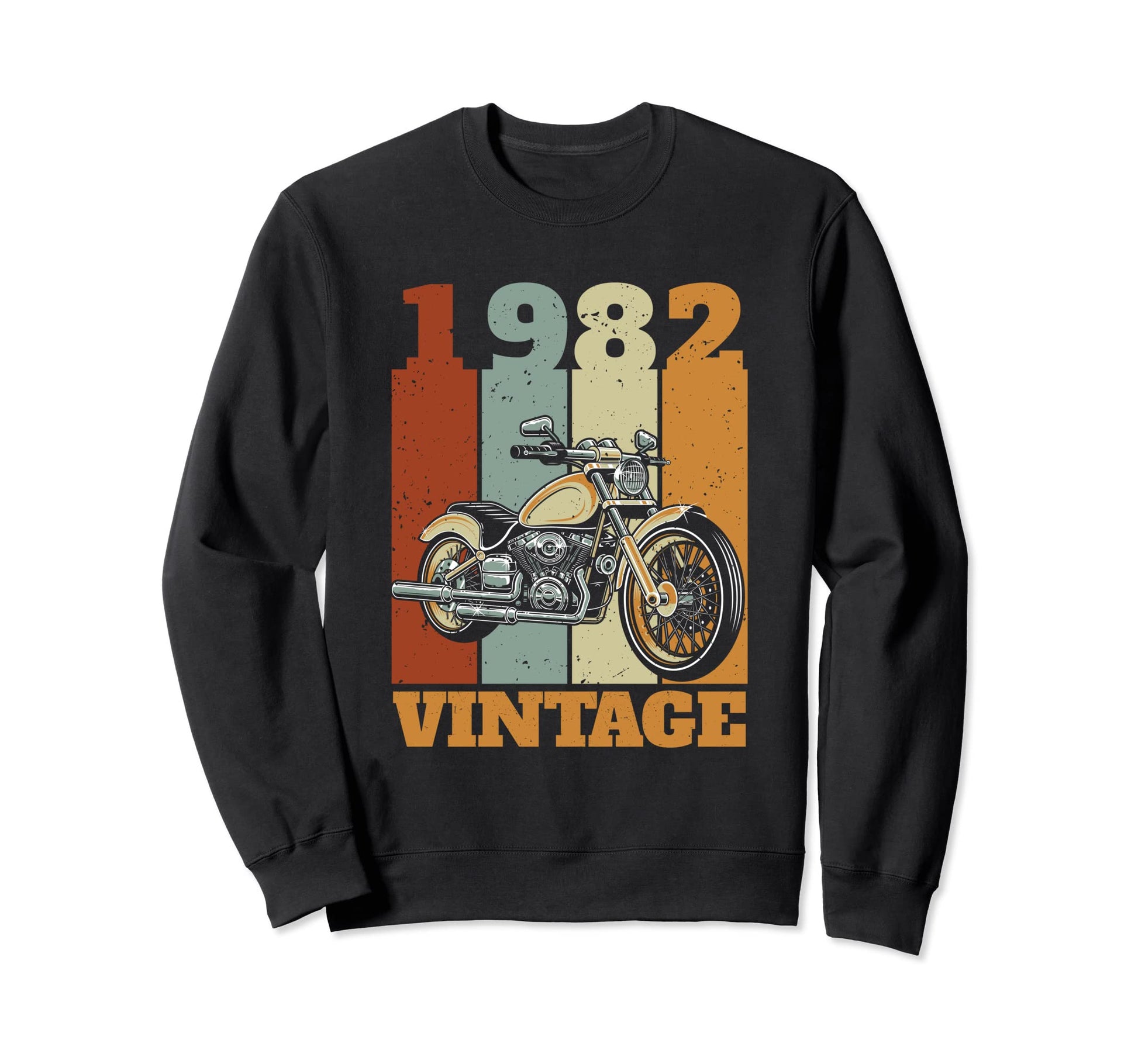 1982 Born Motorcycle Gift Biker Sweatshirt - Streetwear Style Unisex - T-Shirt, Sweatshirt, Hoodie