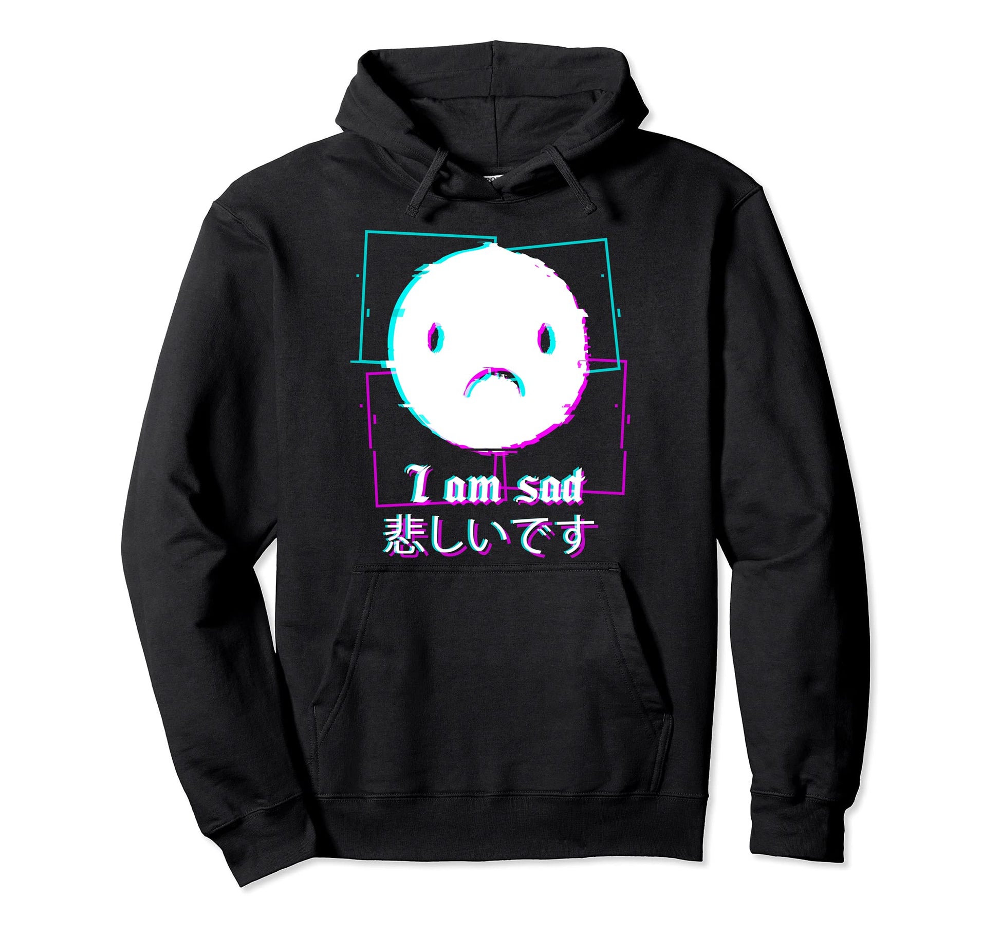 I Am Sad Vaporwave Aesthetic E Hoodie - Aesthetic Graphic for Adults - T-Shirt, Sweatshirt, Hoodie