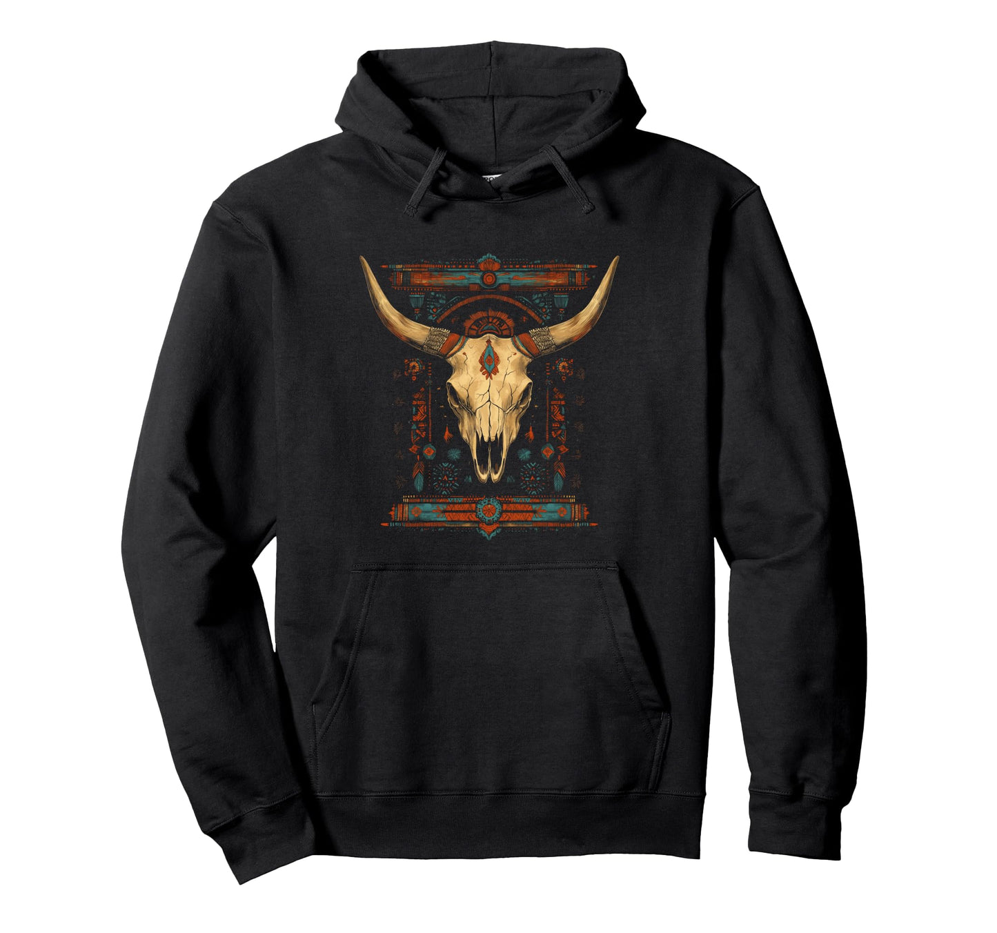 Boho Western Native American Indigenous Hoodie - Graphic Print for Adults - T-Shirt, Sweatshirt, Hoodie