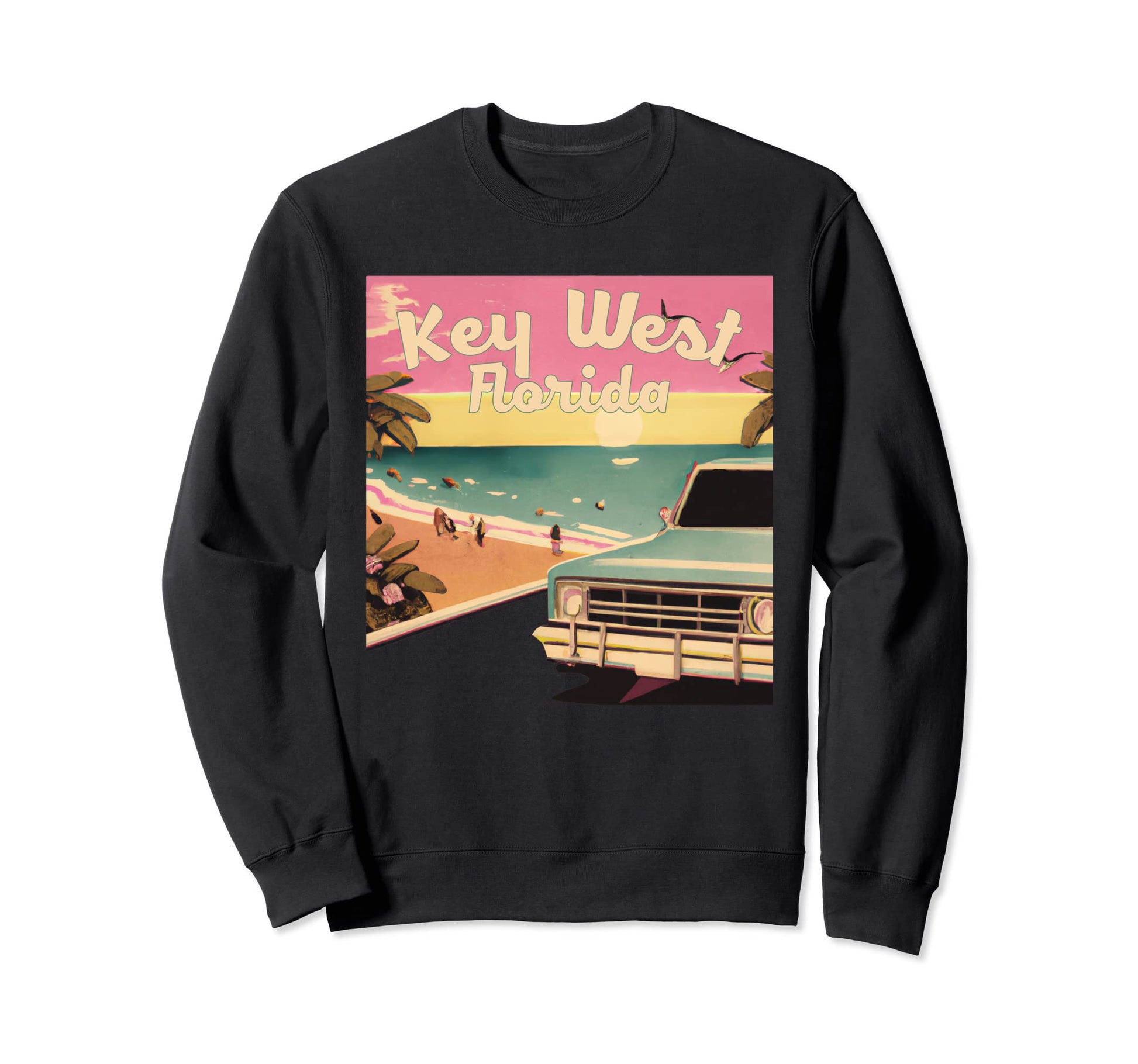 Key West Beach Vacation Sweatshirt - Casual Everyday Wear Men Women - T-Shirt, Sweatshirt, Hoodie