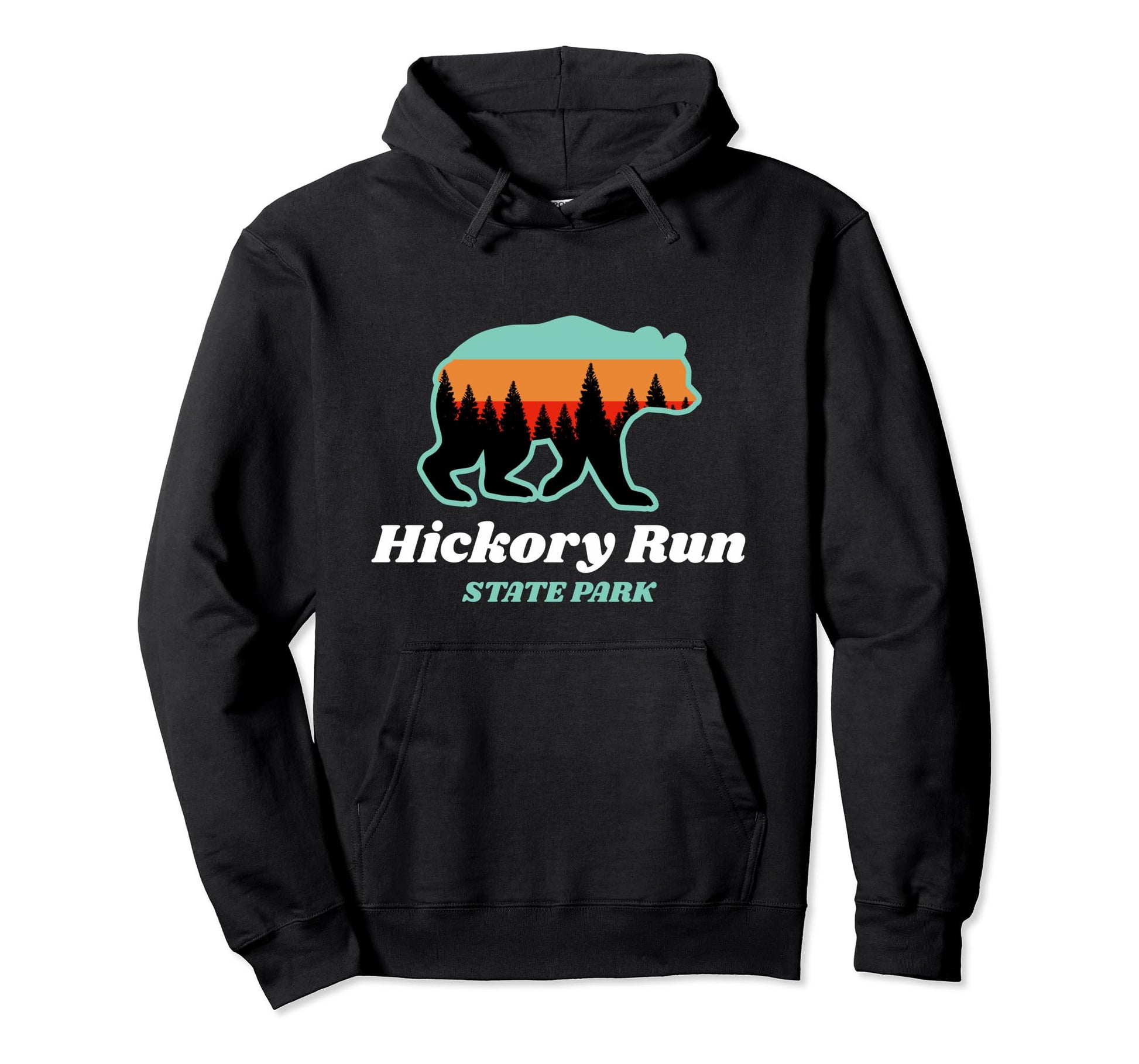 Hickory Run Forest National State Hoodie - Minimalist Print for Adults - T-Shirt, Sweatshirt, Hoodie