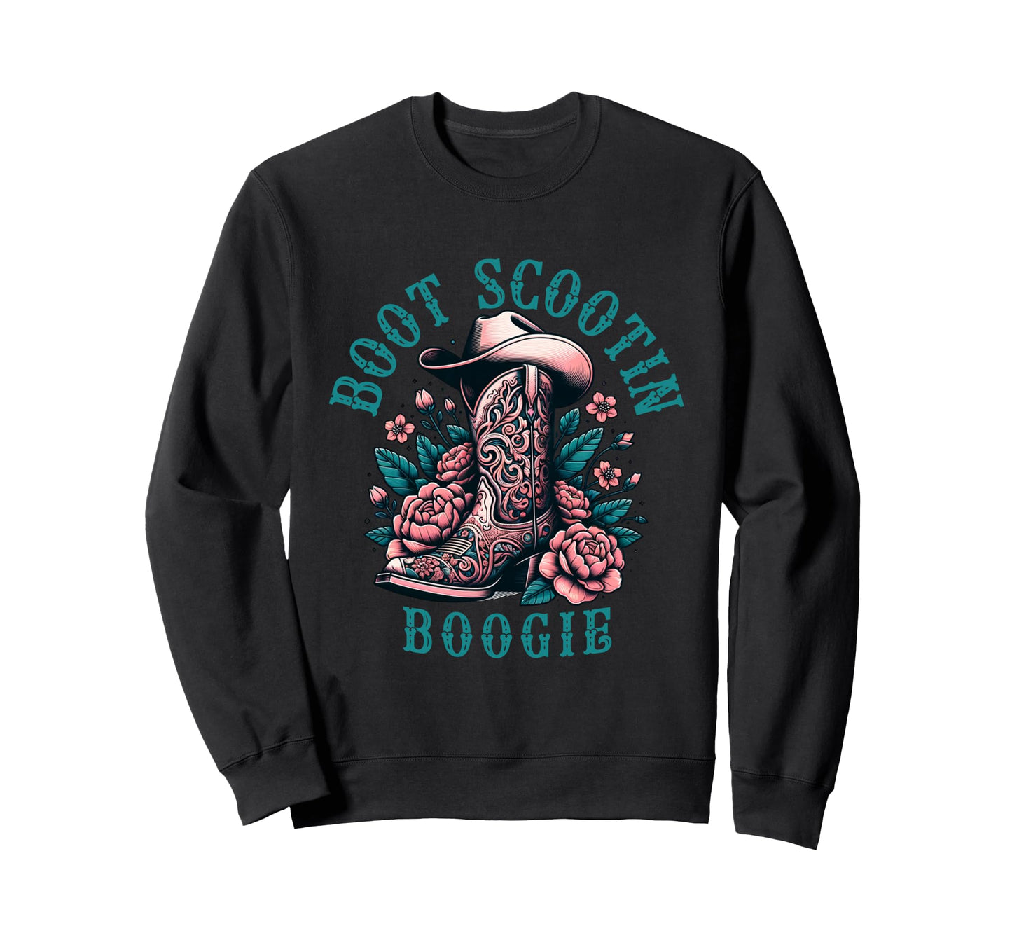 Boot Scootin Boogie Western Cowboys Sweatshirt - Minimalist Print Unisex - T-Shirt, Sweatshirt, Hoodie