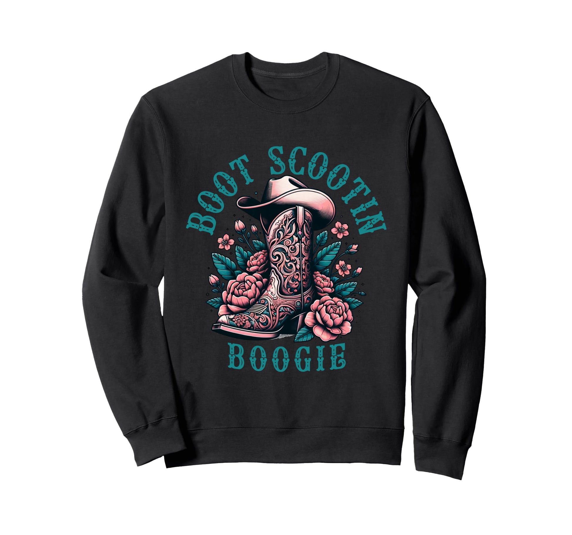 Boot Scootin Boogie Western Cowboys Sweatshirt - Minimalist Print Unisex - T-Shirt, Sweatshirt, Hoodie
