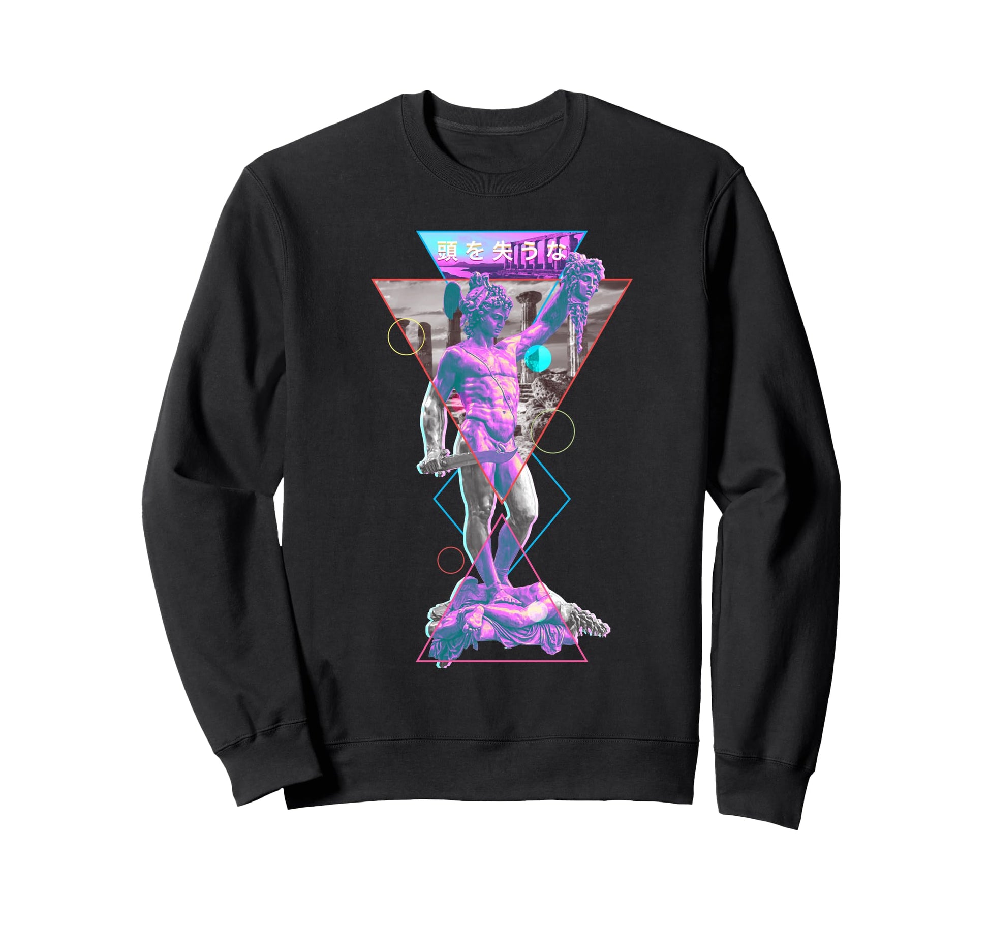 Perseus And Medusa Vaporwave Sweatshirt - Custom Art Print for Adults - T-Shirt, Sweatshirt, Hoodie