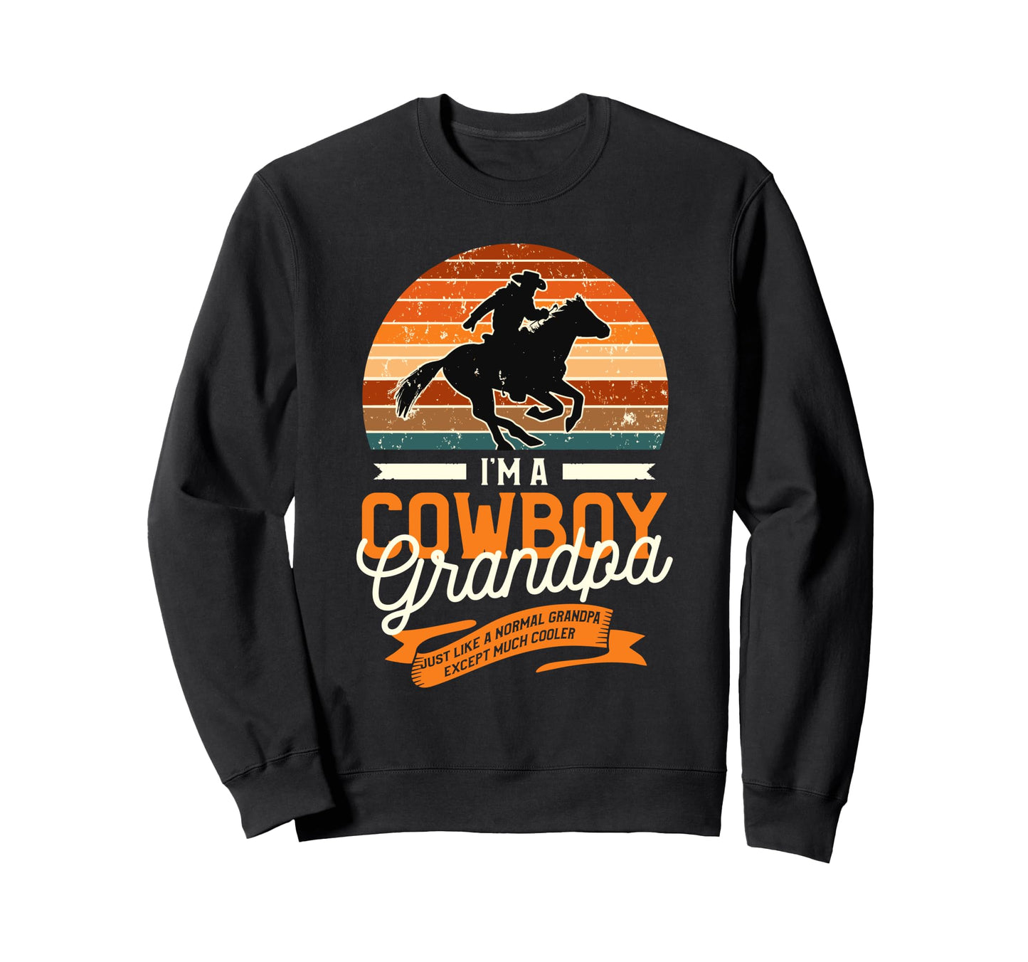 Cowboy Grandpa Hat Rodeo Western Sweatshirt - Graphic Print for Adults - T-Shirt, Sweatshirt, Hoodie