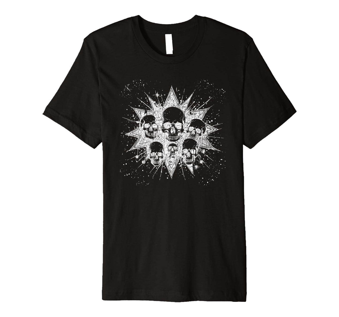 Grunge 90S Skulls Skeletons Skather T-Shirt - Custom Art Print for Adults - T-Shirt, Sweatshirt, Hoodie