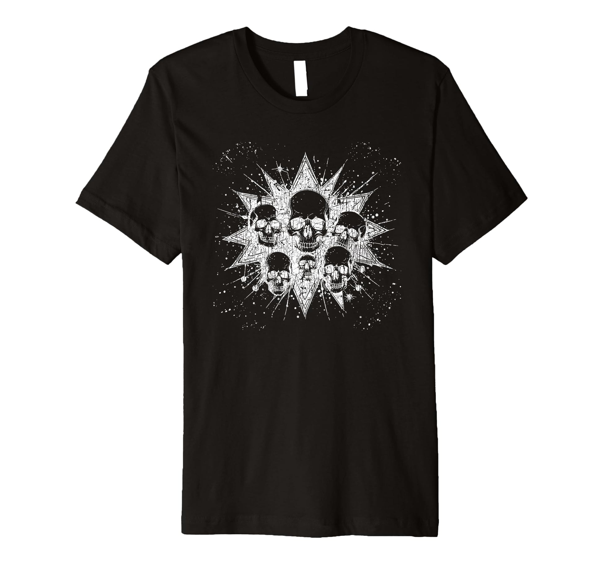 Grunge 90S Skulls Skeletons Skather T-Shirt - Custom Art Print for Adults - T-Shirt, Sweatshirt, Hoodie