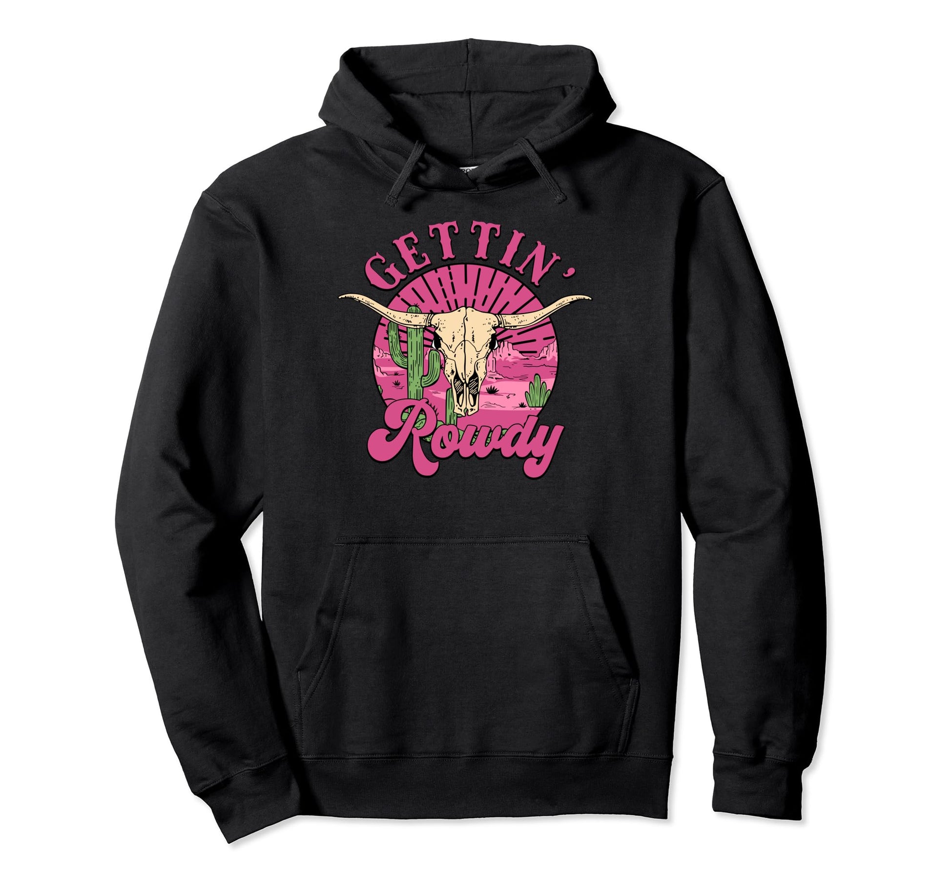 Getting Rowdy Western Country Wedding Hoodie - Fun Novelty Design Unisex - T-Shirt, Sweatshirt, Hoodie