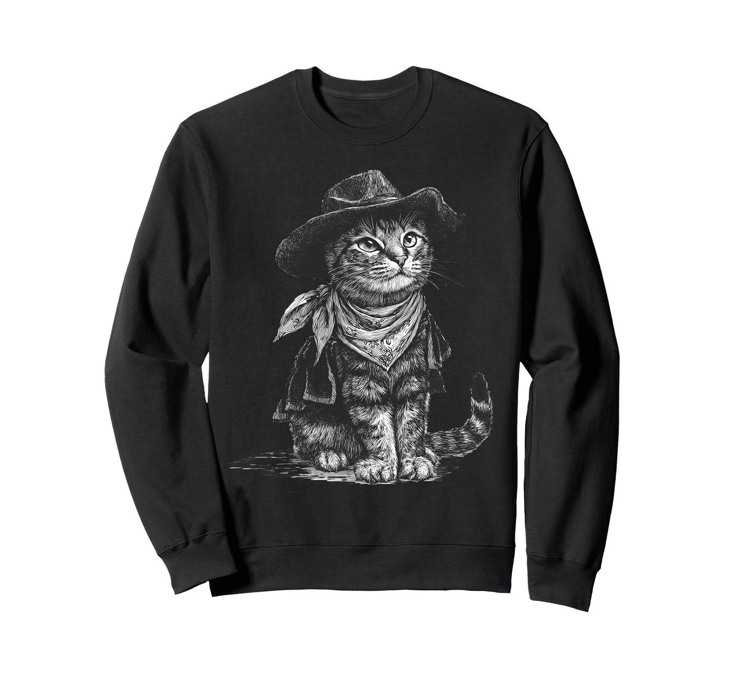 Western Country Cowgirl Funny Cowboy Sweatshirt - Graphic Print Men Women - T-Shirt, Sweatshirt, Hoodie
