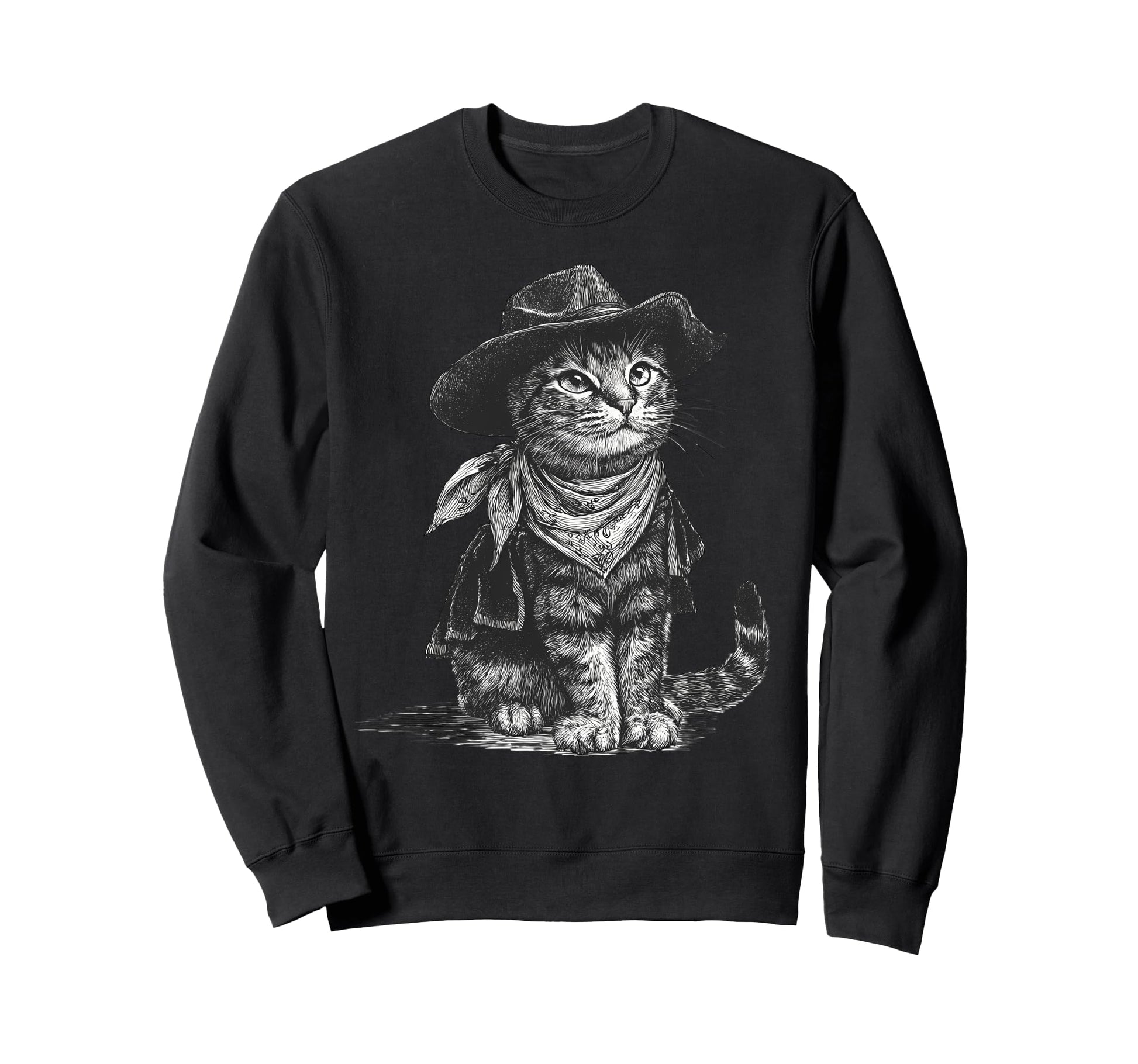 Western Country Cowgirl Funny Cowboy Sweatshirt - Graphic Print Men Women - T-Shirt, Sweatshirt, Hoodie