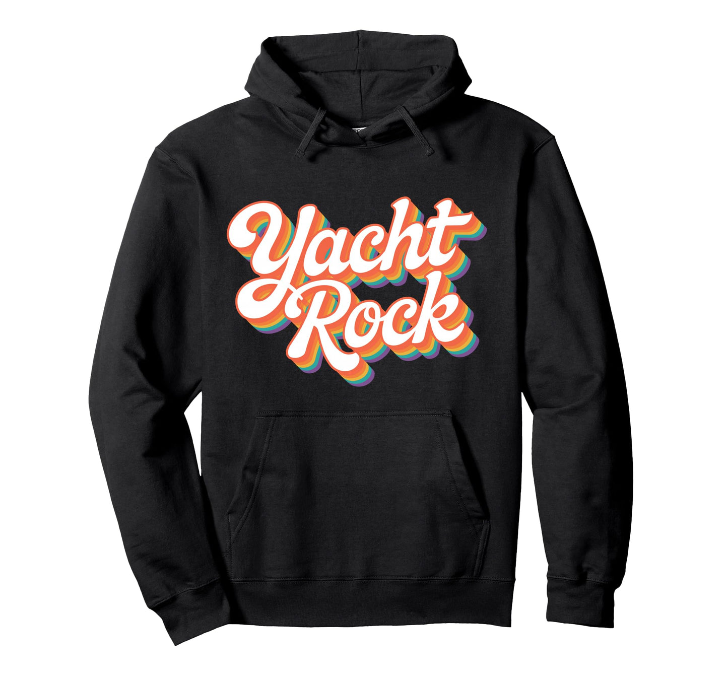 Yacht Rock Rainbow Party Hoodie - Custom Art Print for Adults - T-Shirt, Sweatshirt, Hoodie