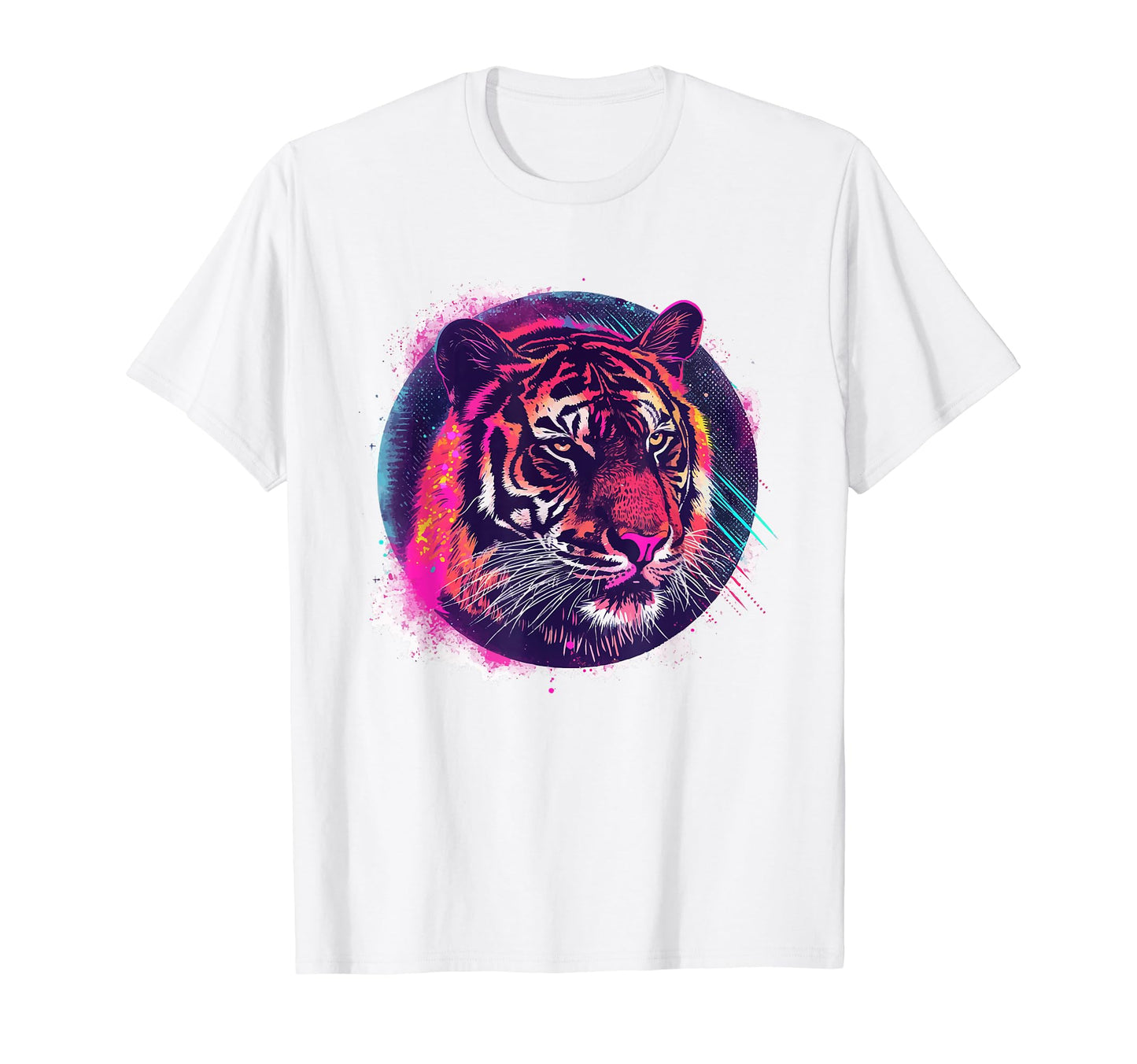 Tiger 80S Synthwave Africa Tiger T-Shirt - Trendy Graphic Men Women - T-Shirt, Sweatshirt, Hoodie