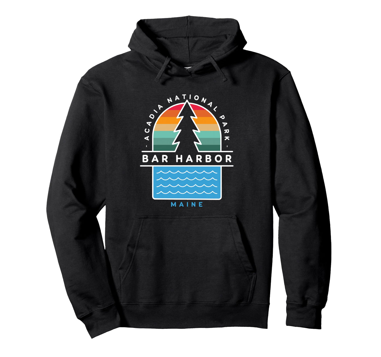 Bar Harbor Maine Acadia National Park Hoodie - Aesthetic Graphic Unisex - T-Shirt, Sweatshirt, Hoodie