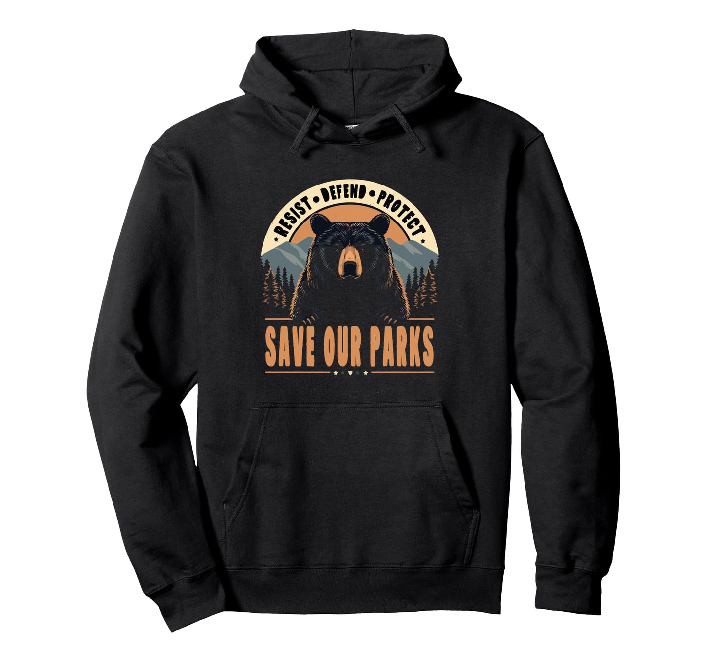 Resist Mountain Save Our Parks Resist Hoodie - Unique Graphic for Adults - T-Shirt, Sweatshirt, Hoodie