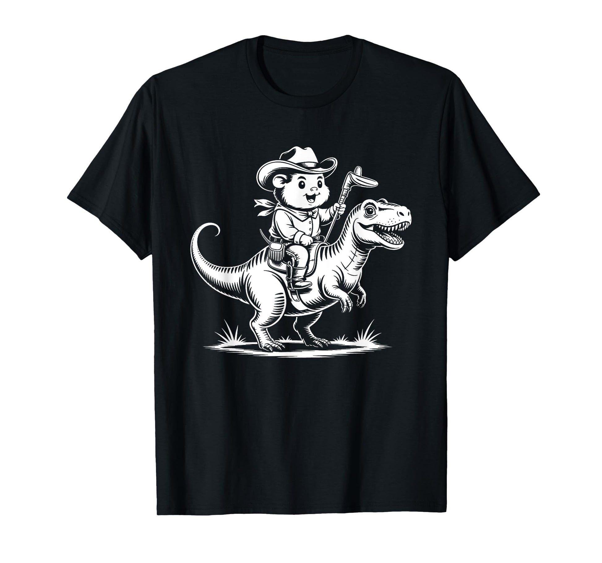 Guinea Pig Cowboy Dinosaur Accessoires T-Shirt - Custom Art Print Men Women - T-Shirt, Sweatshirt, Hoodie