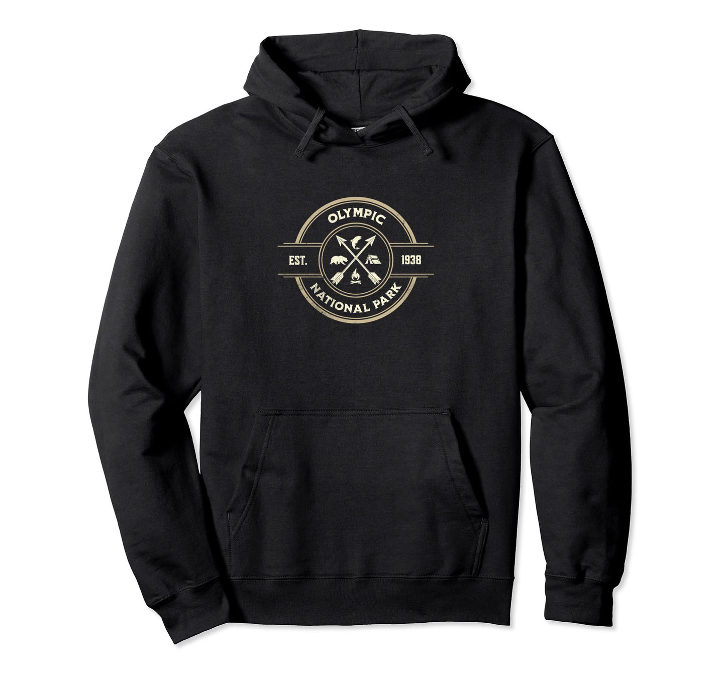 Olympic National Park Mountain Hoodie - Novelty Apparel Men Women - T-Shirt, Sweatshirt, Hoodie