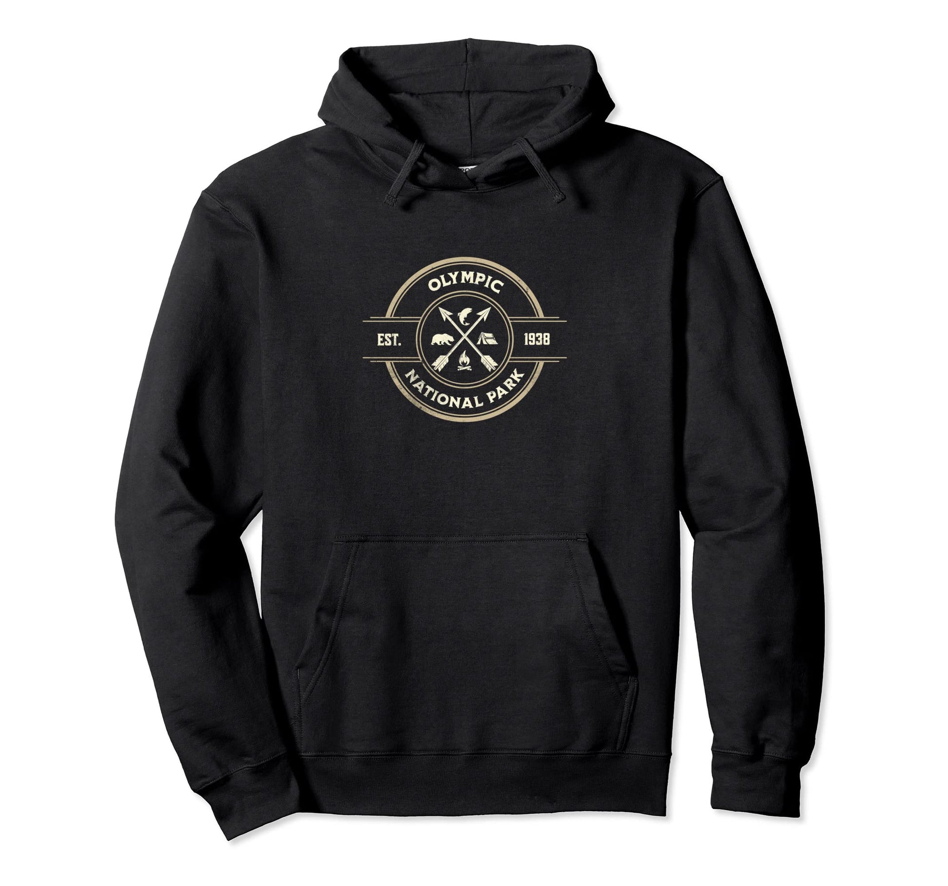 Olympic National Park Mountain Hoodie - Novelty Apparel Men Women - T-Shirt, Sweatshirt, Hoodie