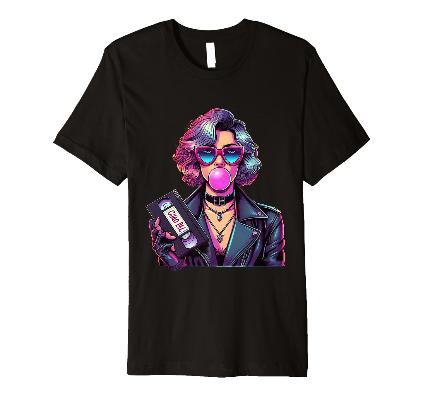 Ciao Bella Pop Culture 80S Synthwave T-Shirt - Graphic Print Men Women - T-Shirt, Sweatshirt, Hoodie